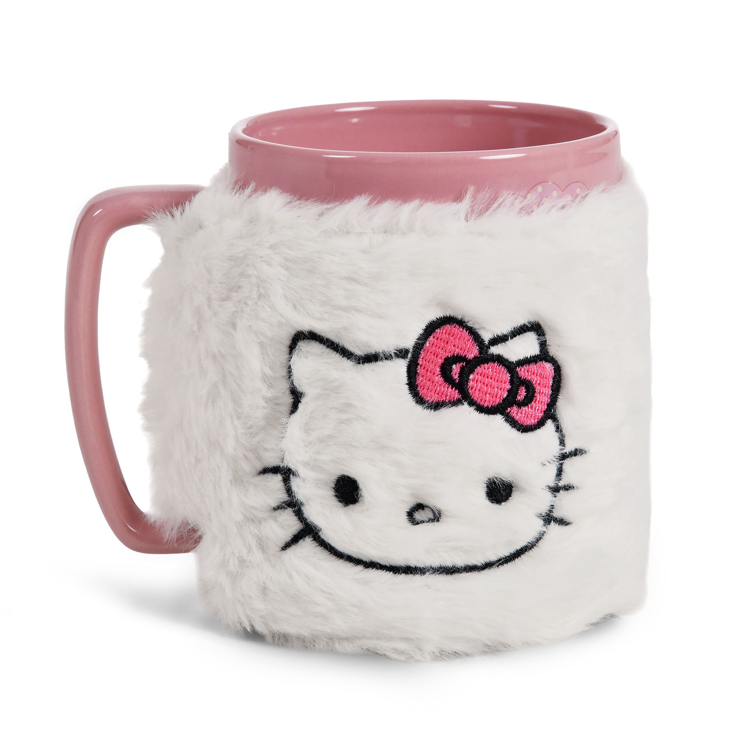 Hello Kitty-mugg med plyschöverdrag