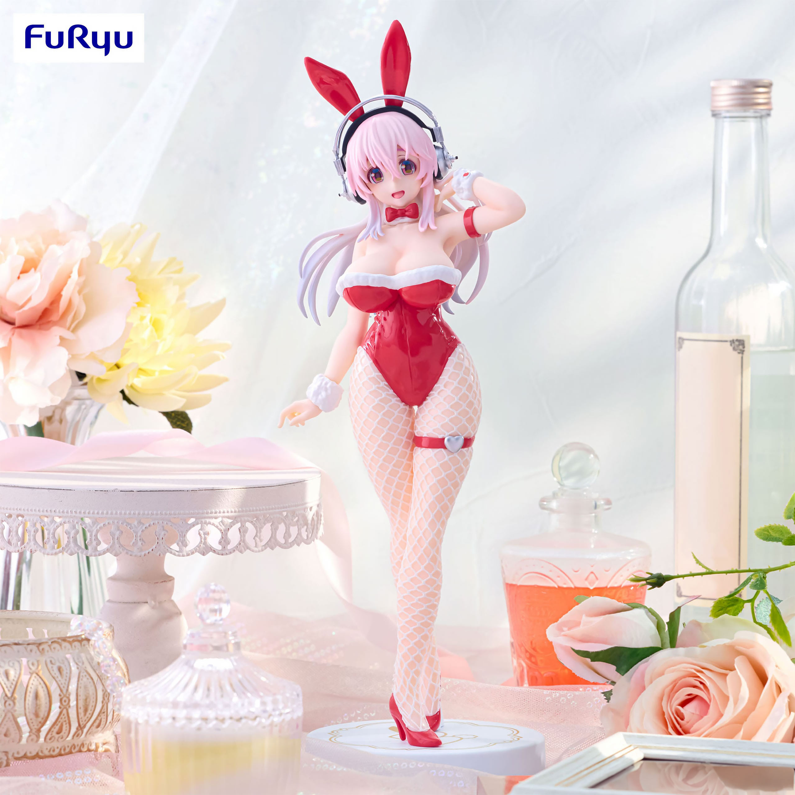 Super Sonico - BiCute Bunnies Figur Red Color Version