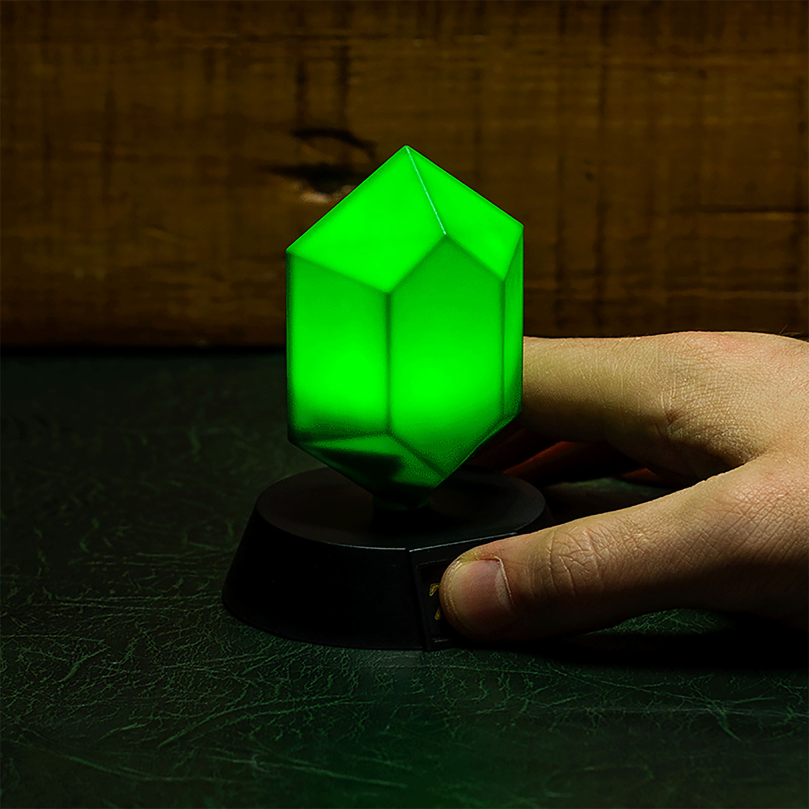 Zelda - Green Rupee Icons 3D Table Lamp