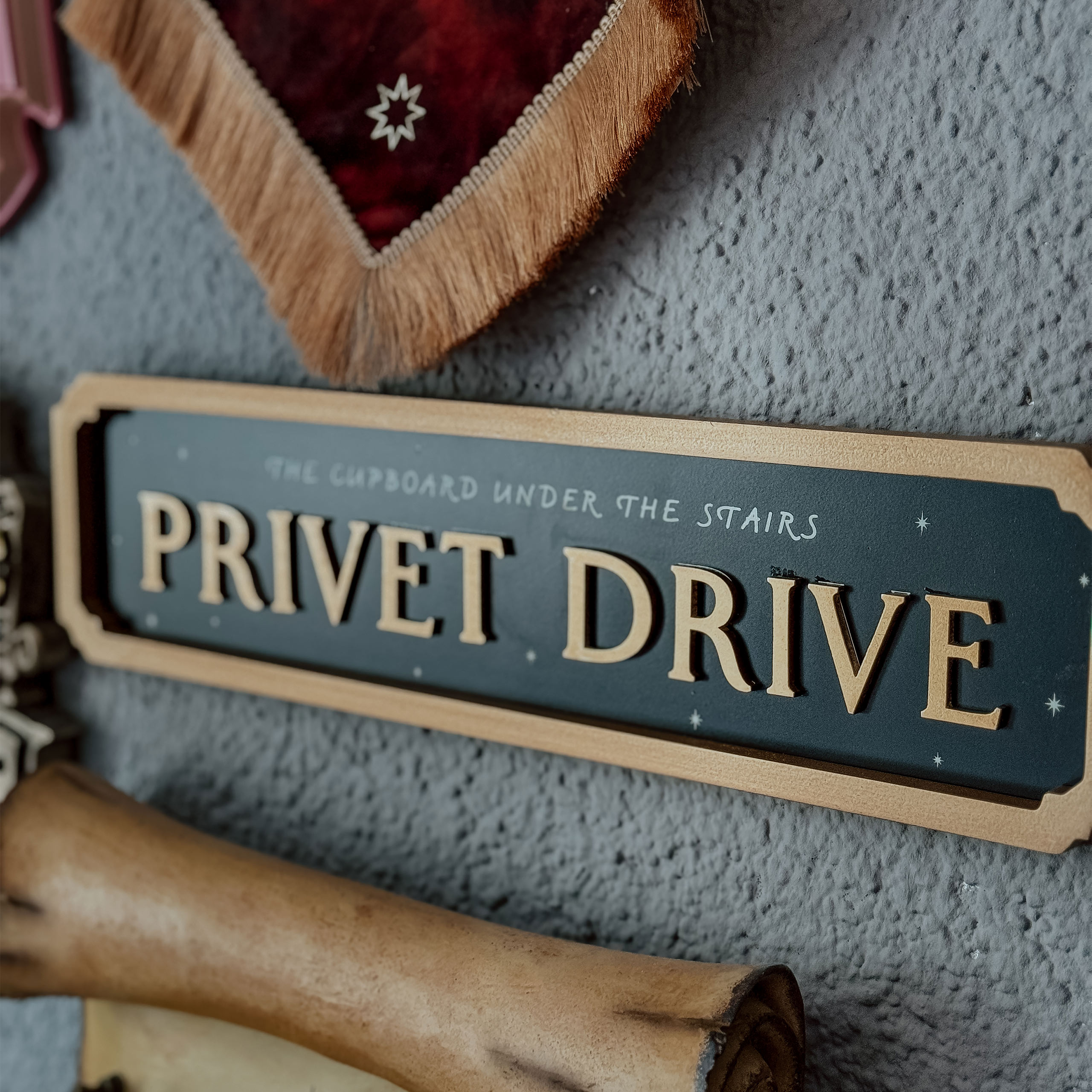 Harry Potter - Privet Drive Glow in the Dark Cuadro de madera