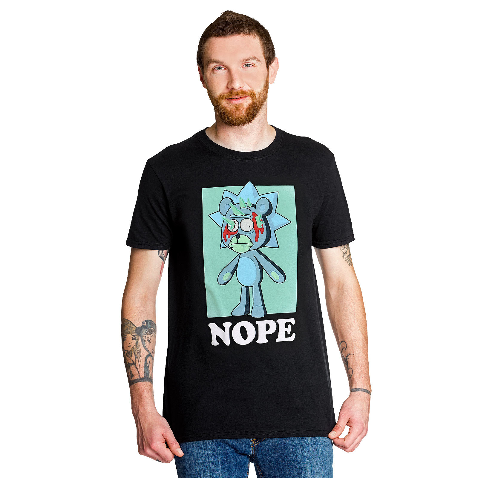 Rick and Morty - Nope T-Shirt schwarz