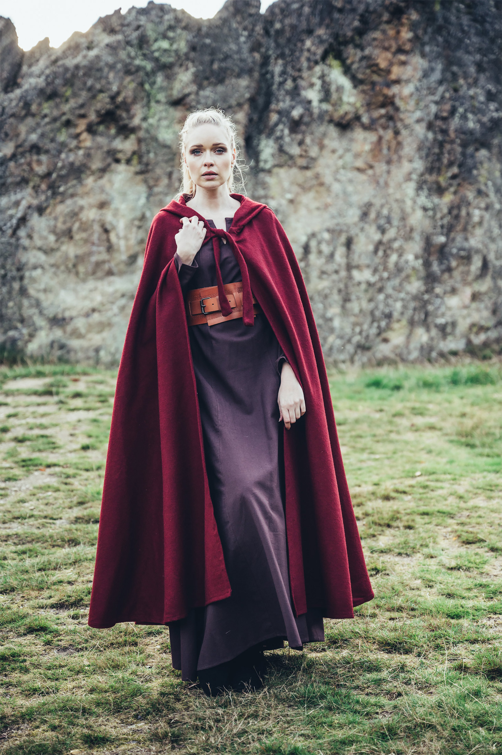 Medieval Cloak Elinor Red