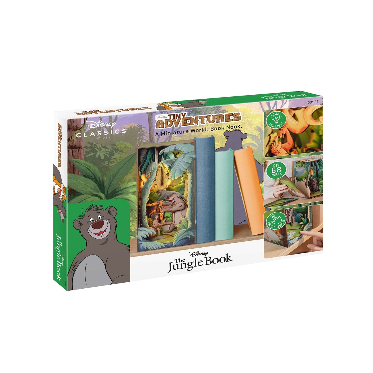 Disney Tiny Adventures Book Nook Mini diorama El libro de la selva 23 cm