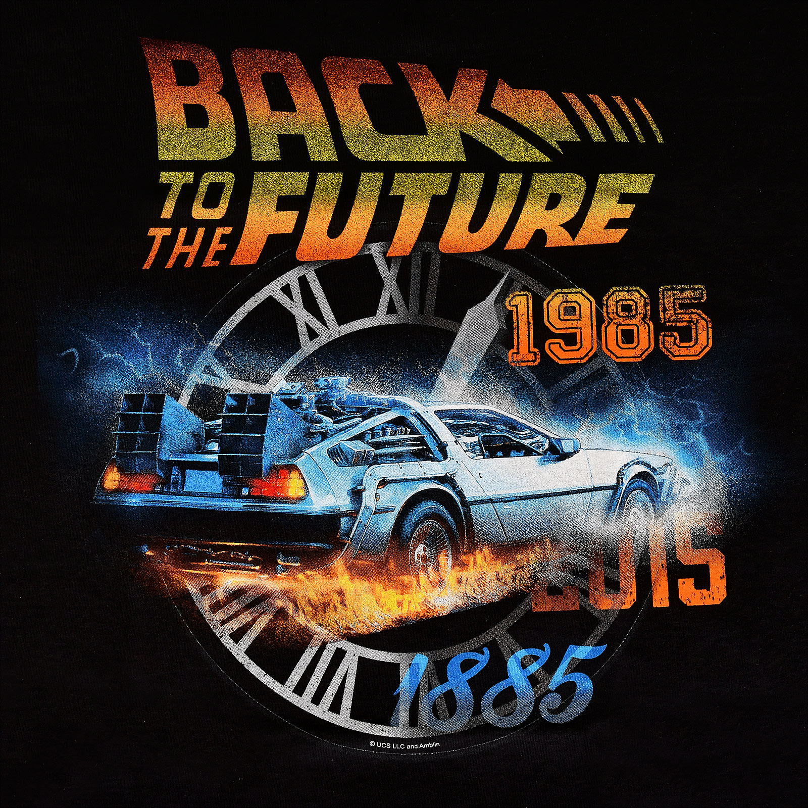 Retour vers le Futur - T-Shirt Time Travel noir