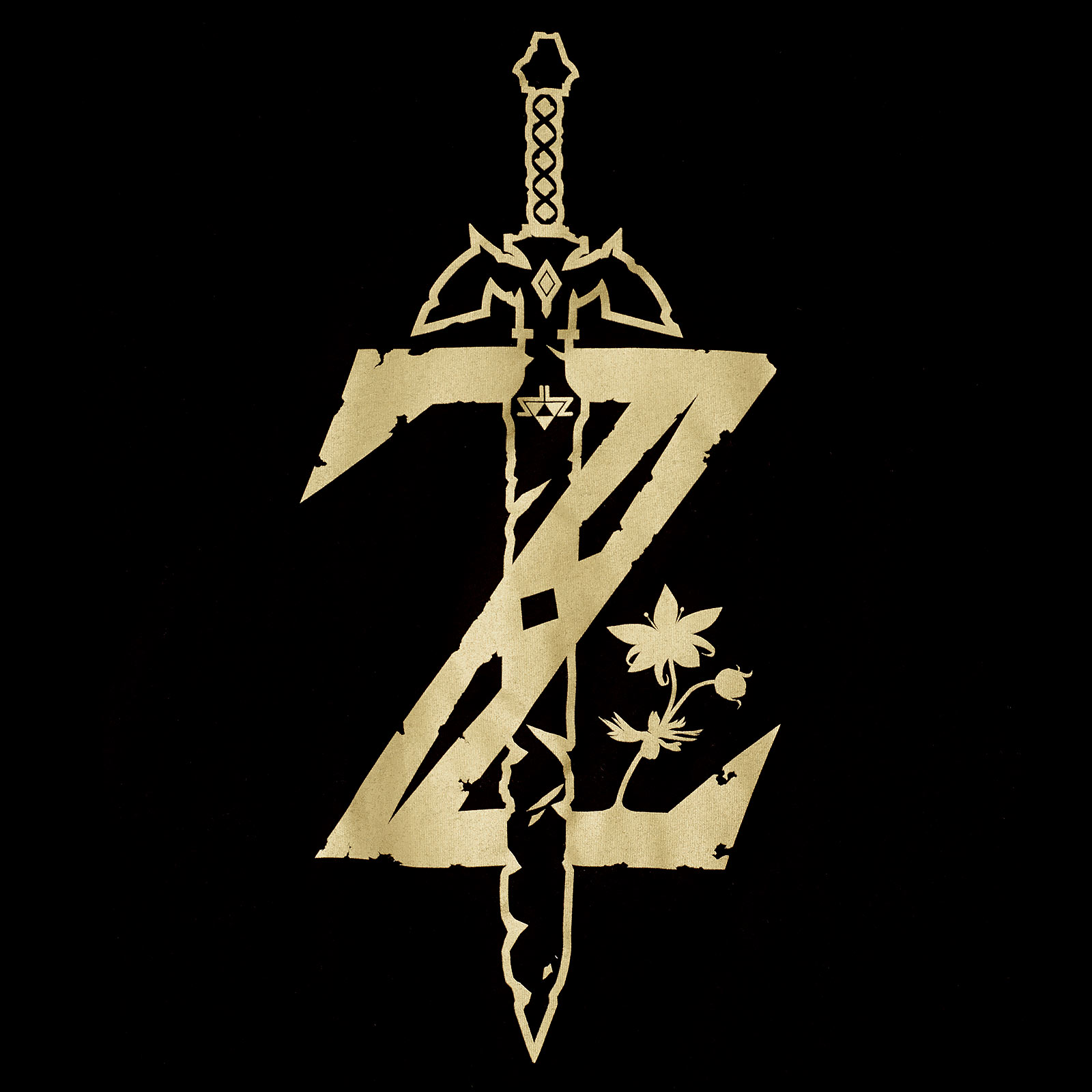 Zelda - Zwaard Logo T-Shirt zwart