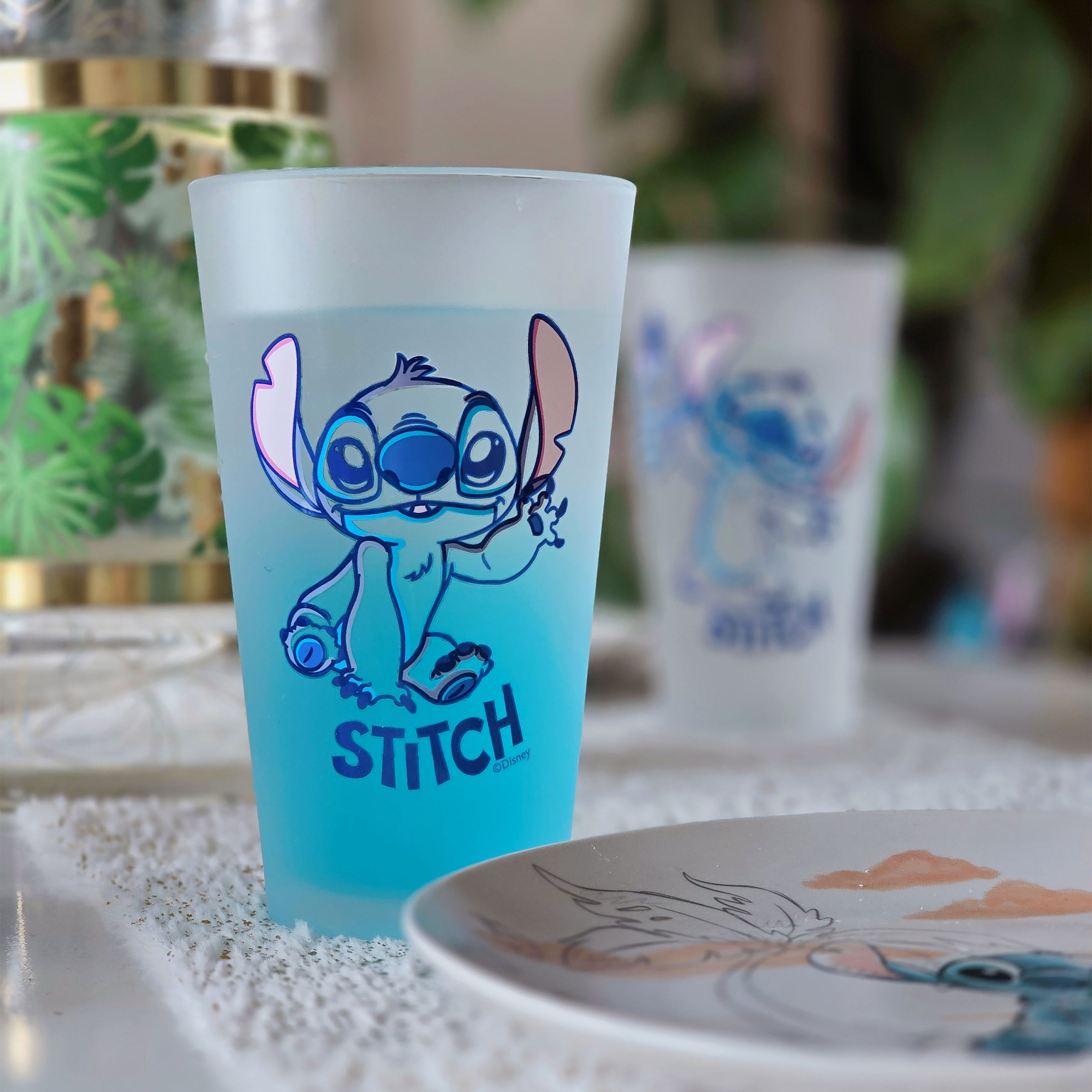 Stitch Aloha Glass Set of 2 - Lilo & Stitch