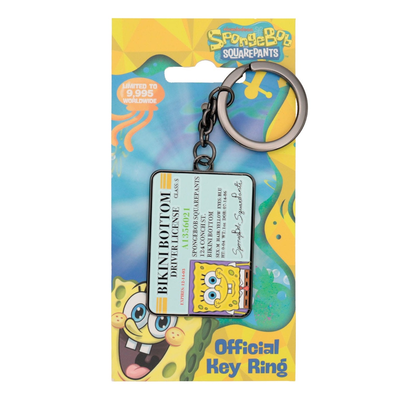 Porte-clés SpongeBob SquarePants Driver License Édition Limitée