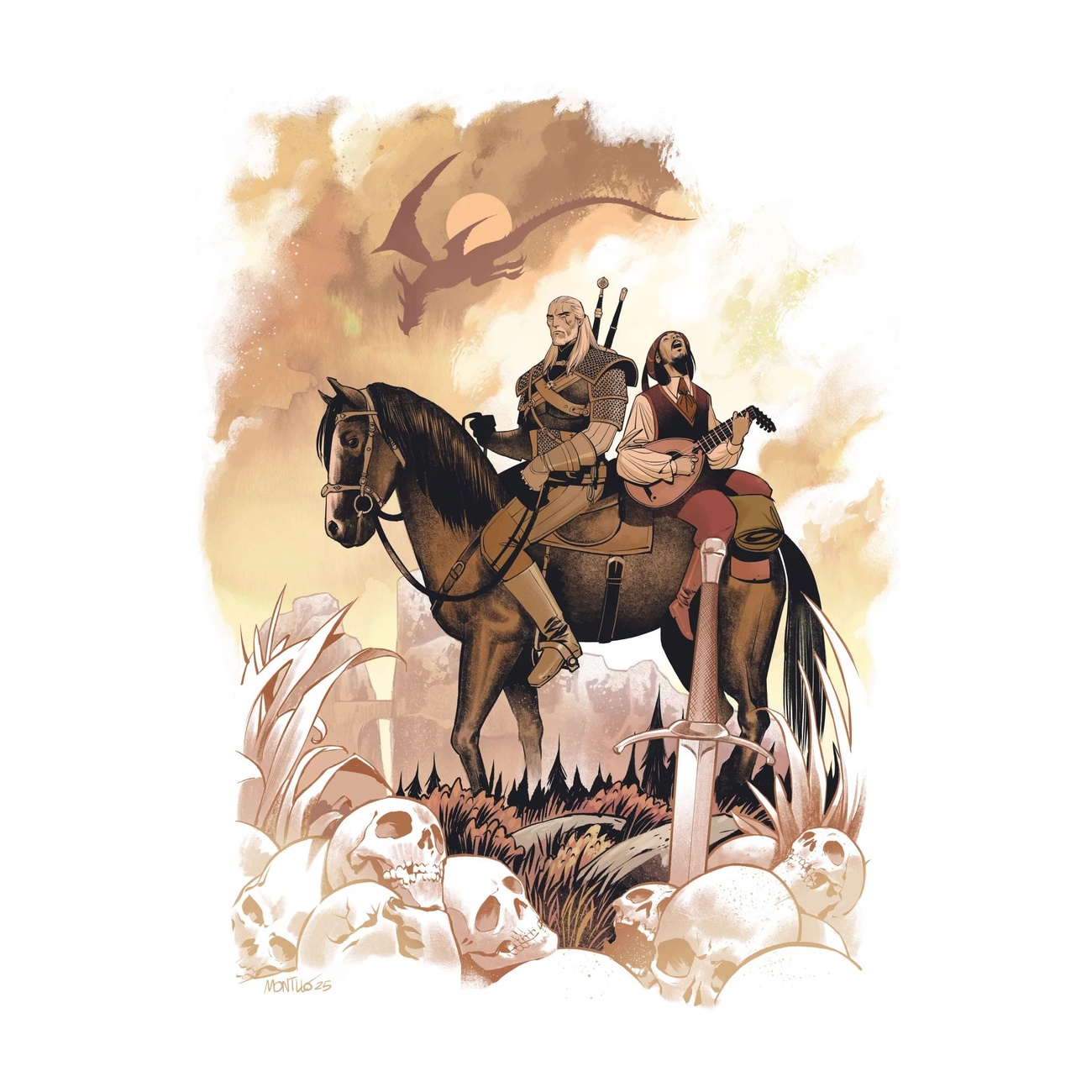 The Witcher Puzzle Pack de 10 10th Anniversary Puzzle Collection (500 piezas)