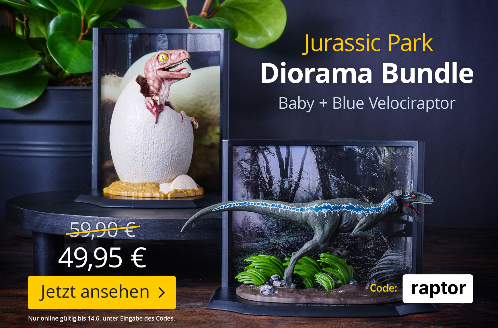Jurassic Park Bundle-Angebot: Velociraptoren Figuren im Set 49,95 EUR statt 59,90 EUR