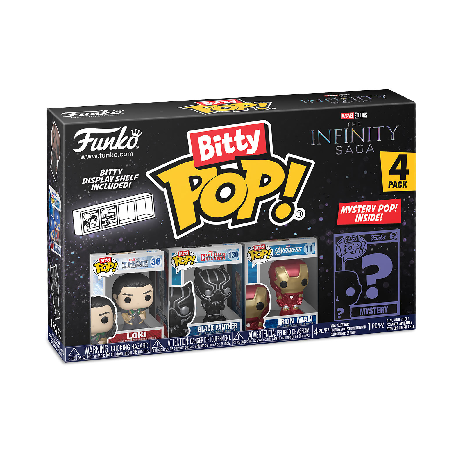 Marvel - Funko Bitty Pop Set de 4 figuras Serie 4