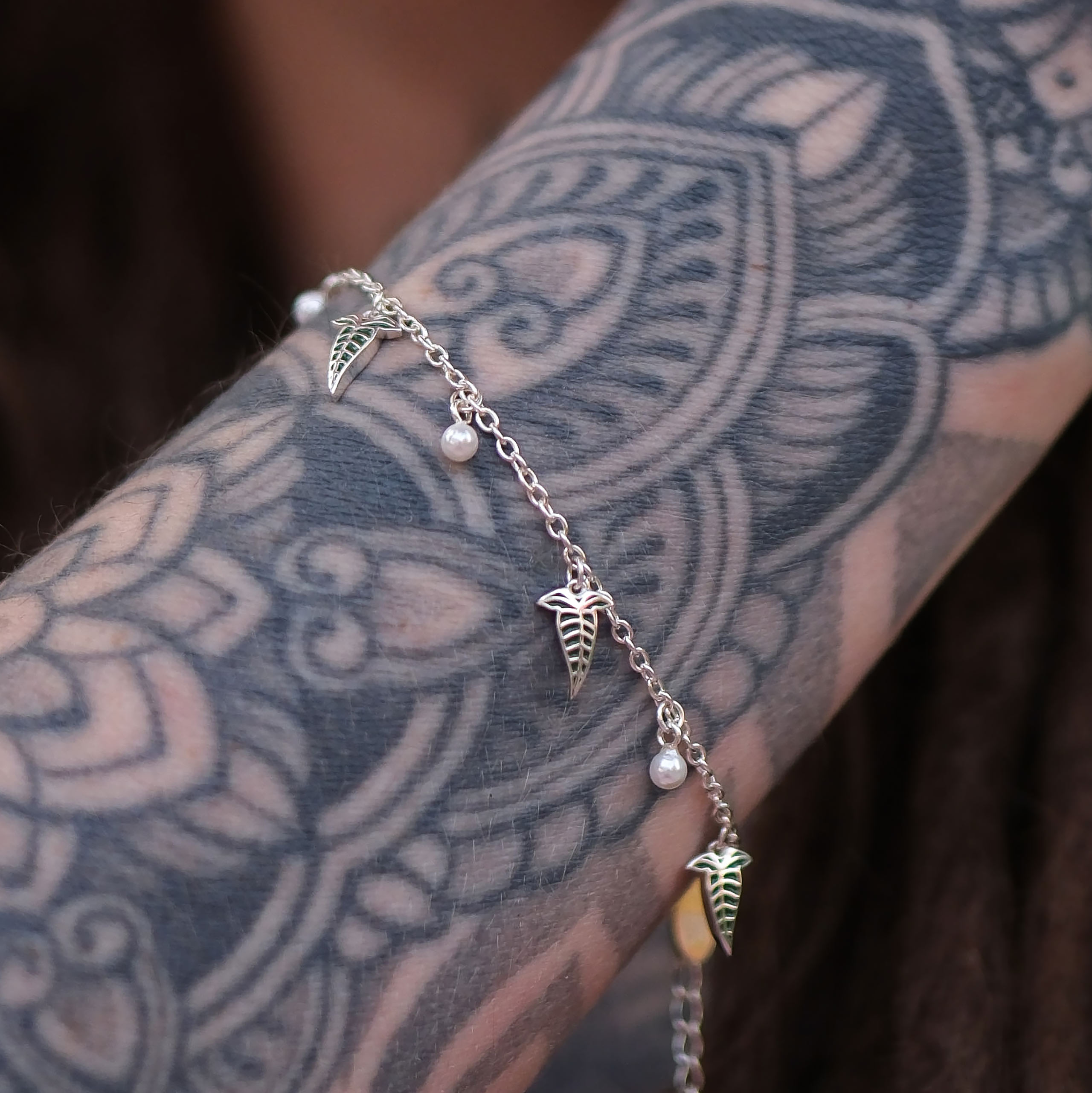 Elven Leaf Bracelet 925 Sterling Silver - The Lord of the Rings