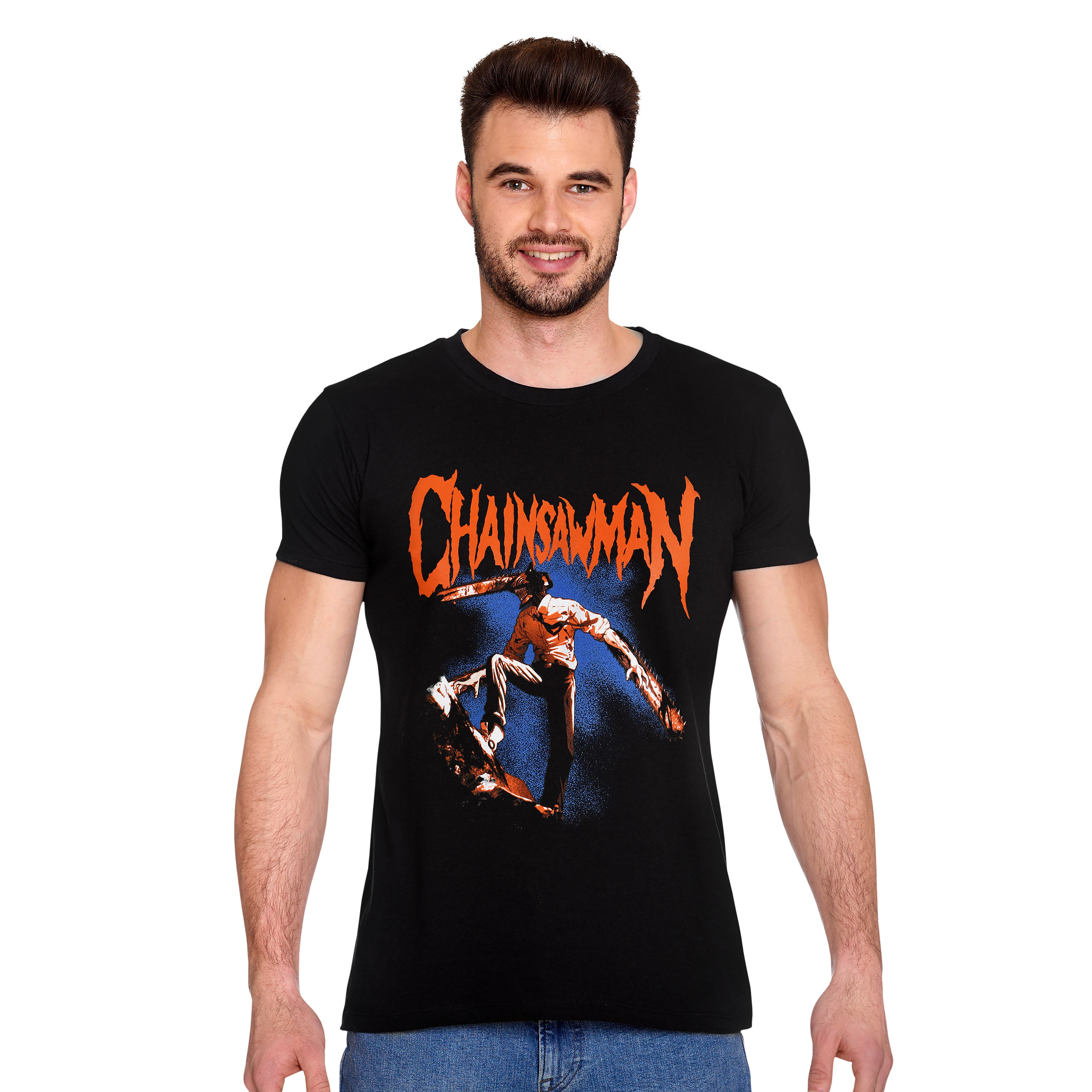 Chainsaw Man - Red Logo T-Shirt schwarz