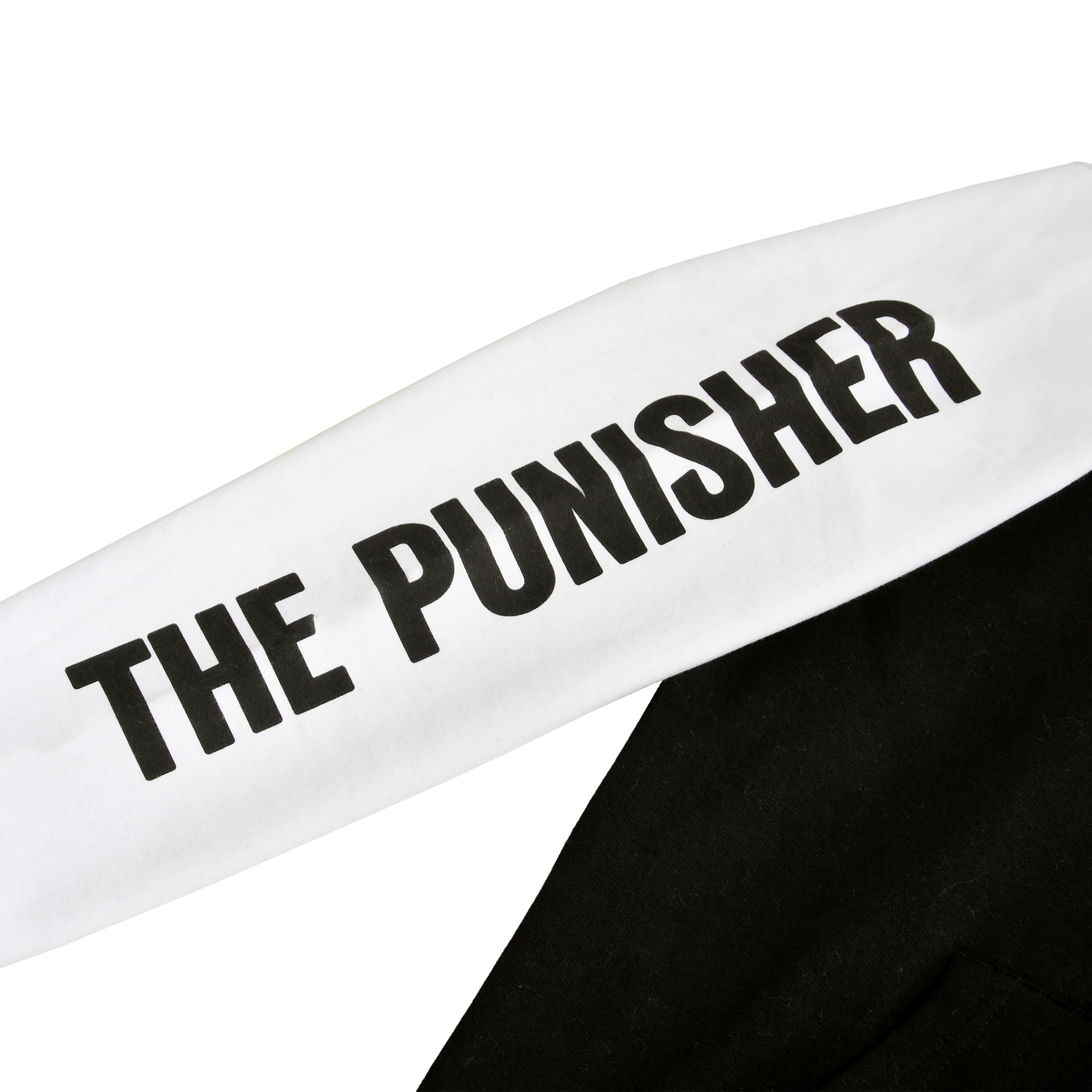 Punisher - Felpa con cappuccio Logo nera