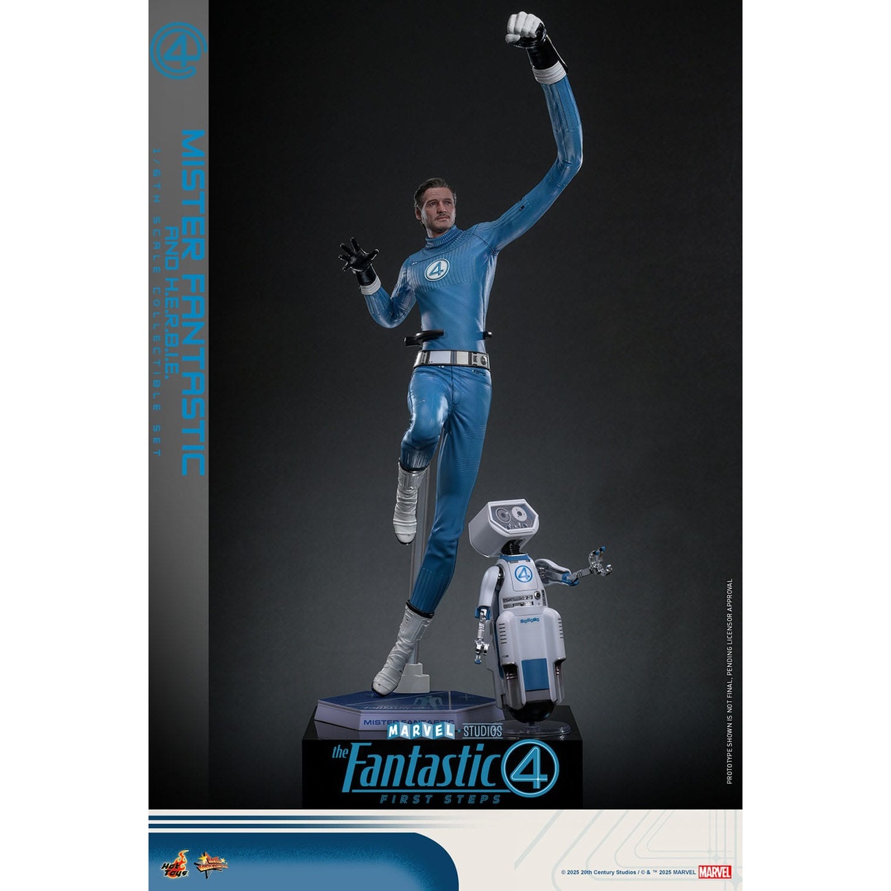 Les Quatre Fantastiques - Mister Fantastic & H.E.R.B.I.E. coffret de figurines d’action Masterpiece 1:6