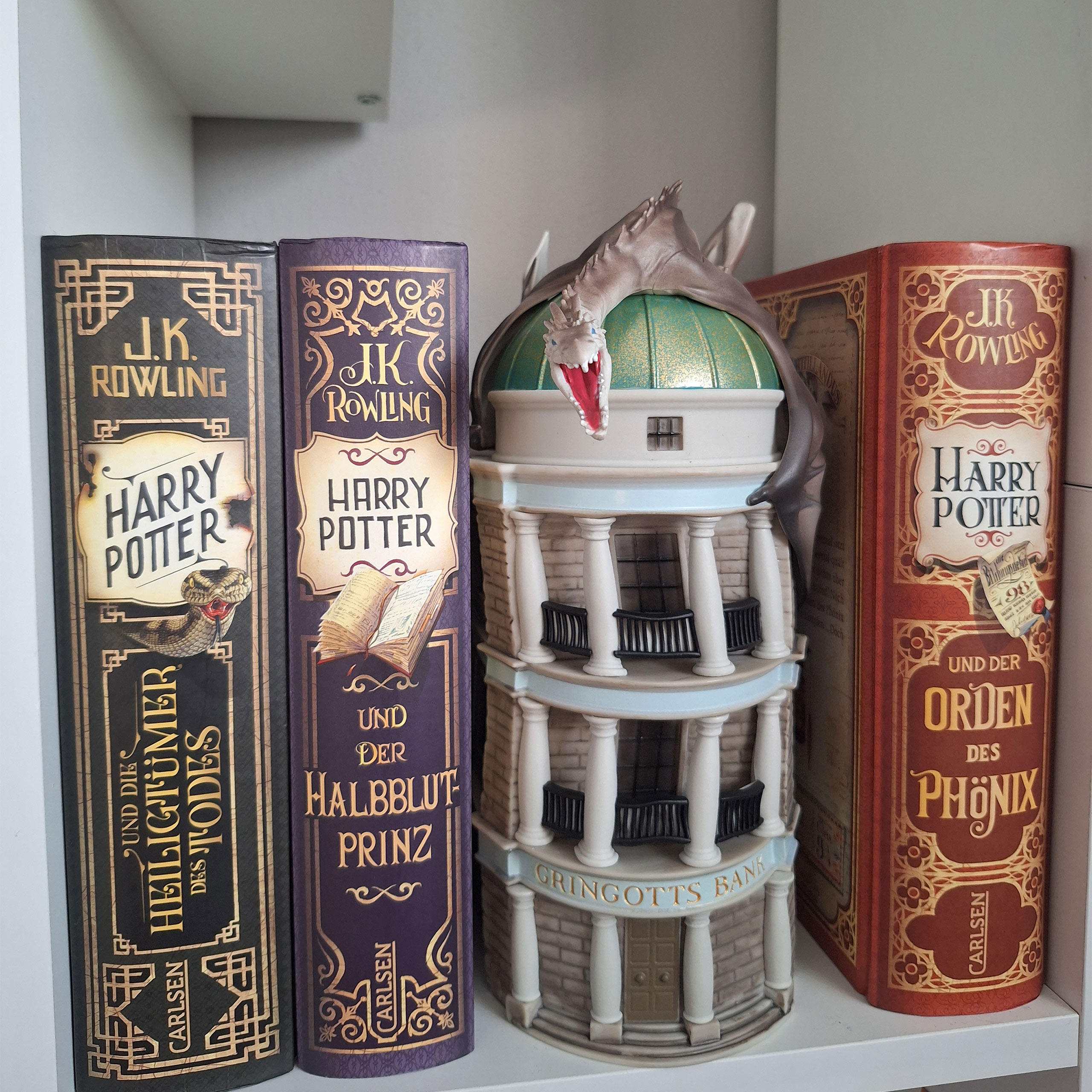 Harry Potter - Banco Gringotts con Dragón Hucha