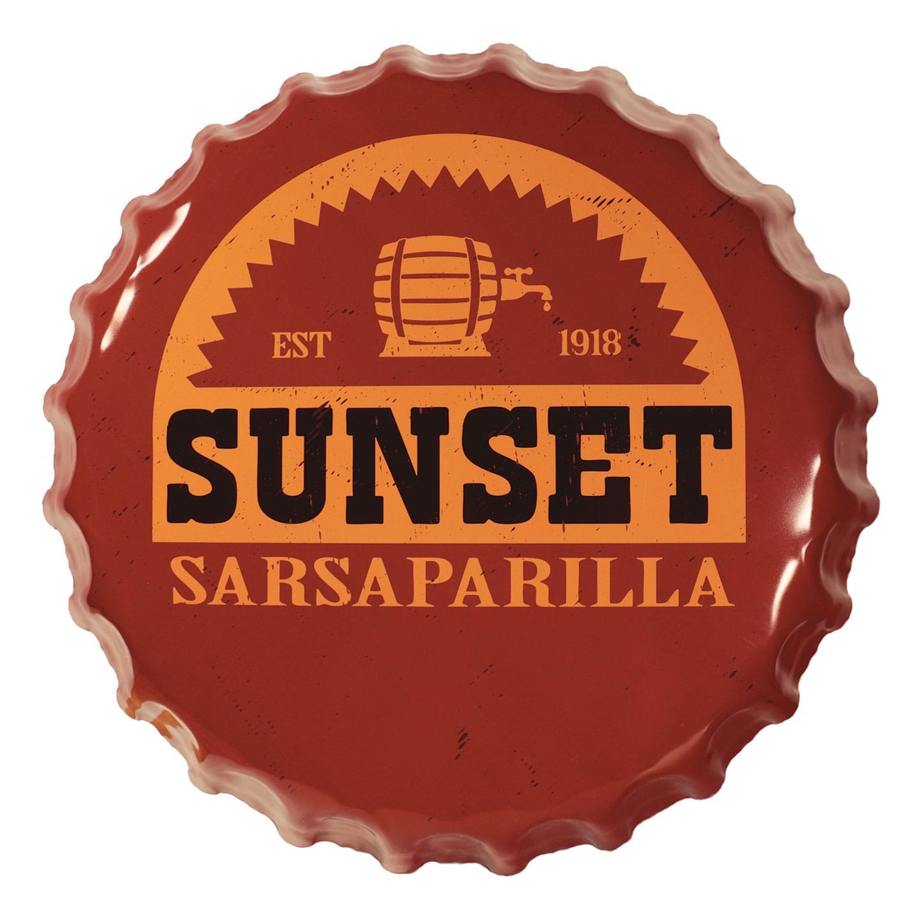 Fallout Blaszany Szyld Sunset Sarsaparilla Bottle Cap