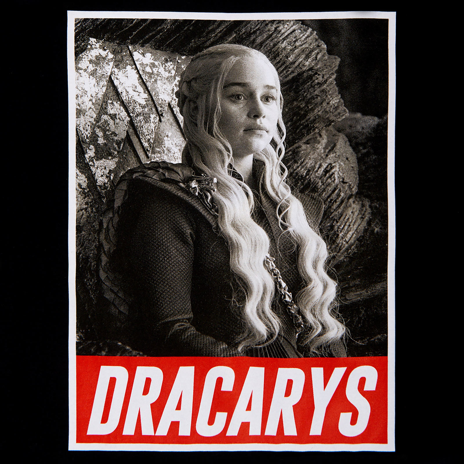 Game of Thrones - T-Shirt Daenerys Dracarys noir