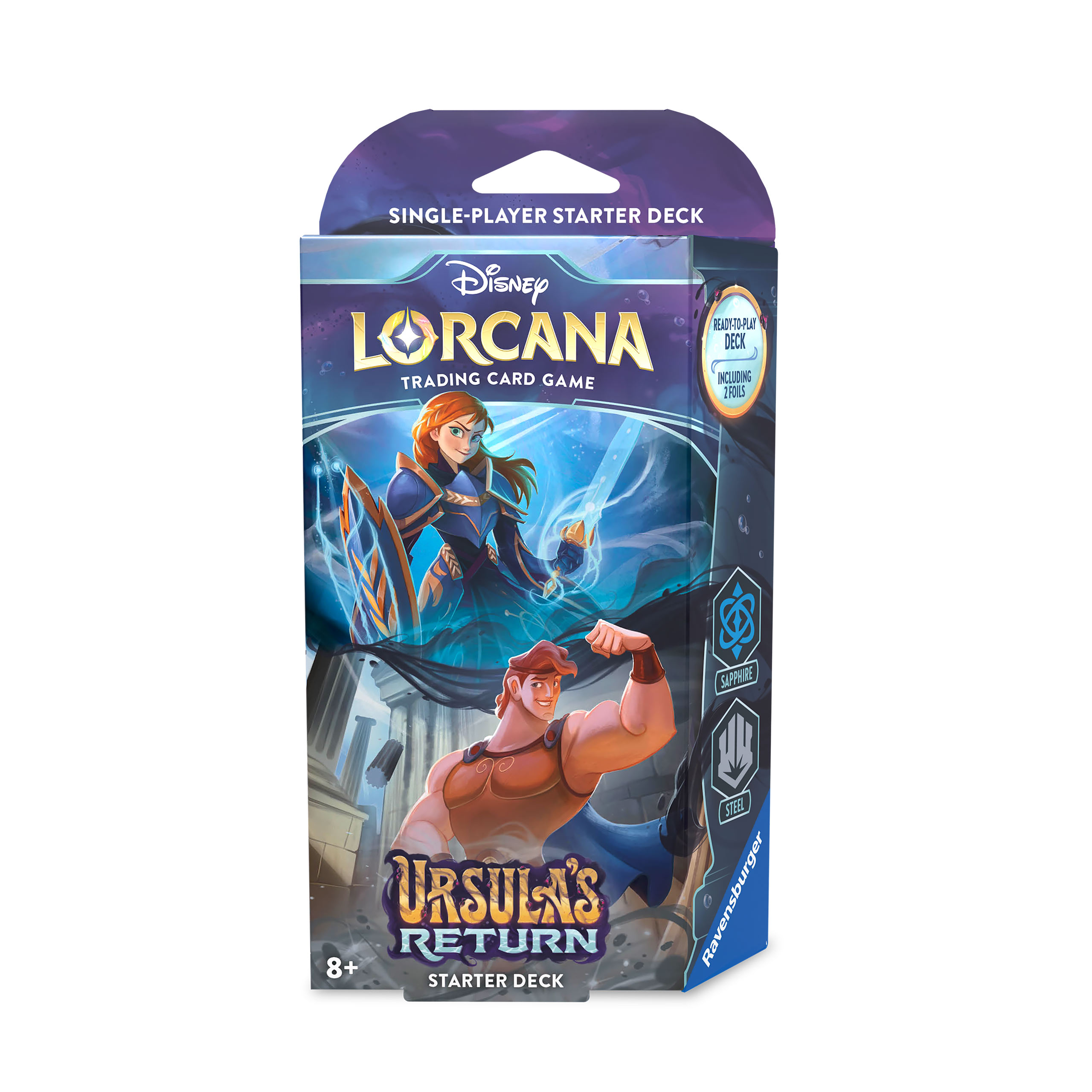 Disney Lorcana Starter Set Sapphire & Steel - Ursula's Return Trading Card Game