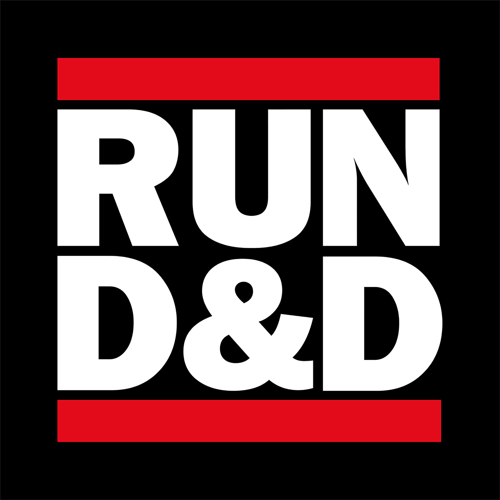 Run D&D T-Shirt Black for Dungeons & Dragons Fans