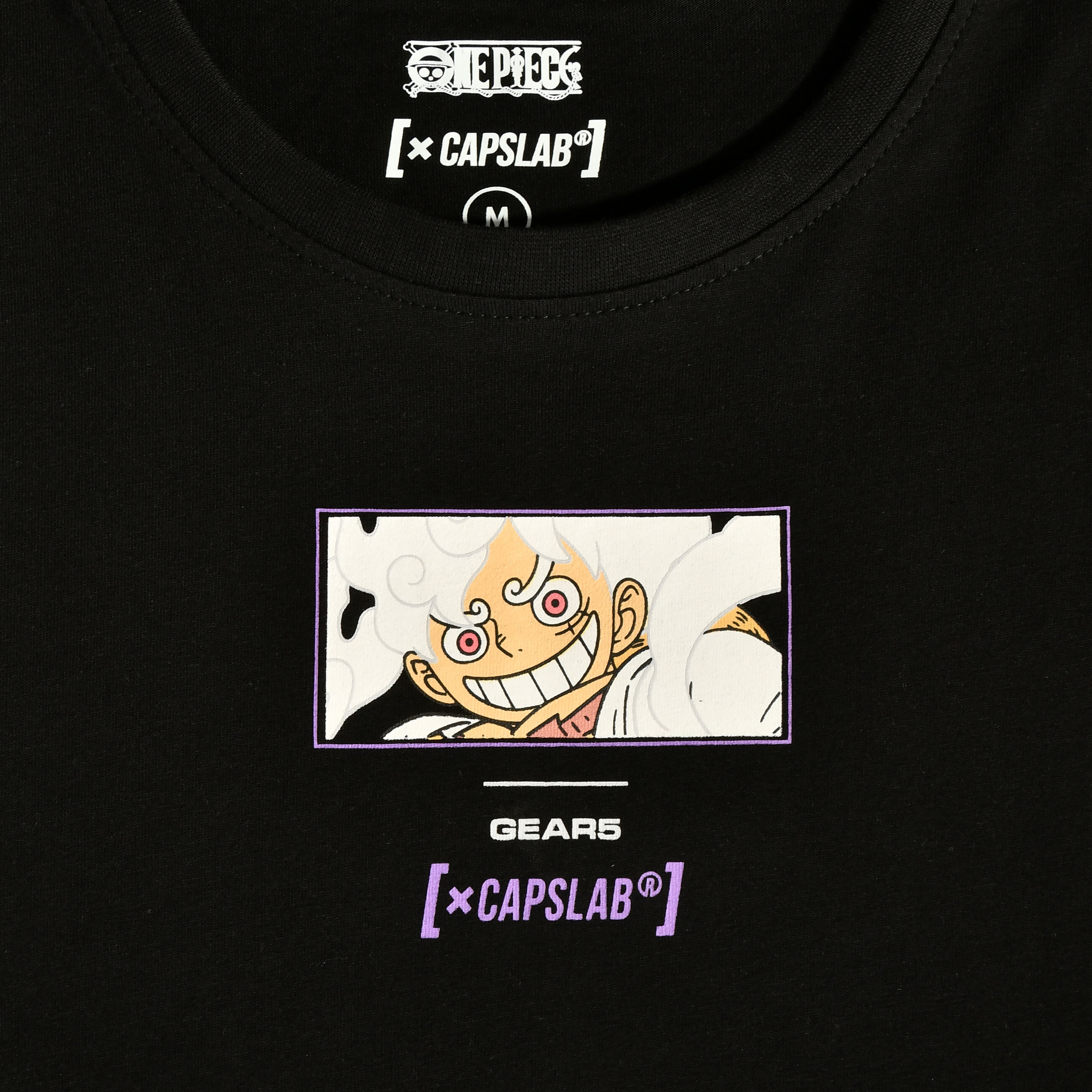 One Piece - Monkey D. Luffy Gear 5 T-Shirt Capslab noir