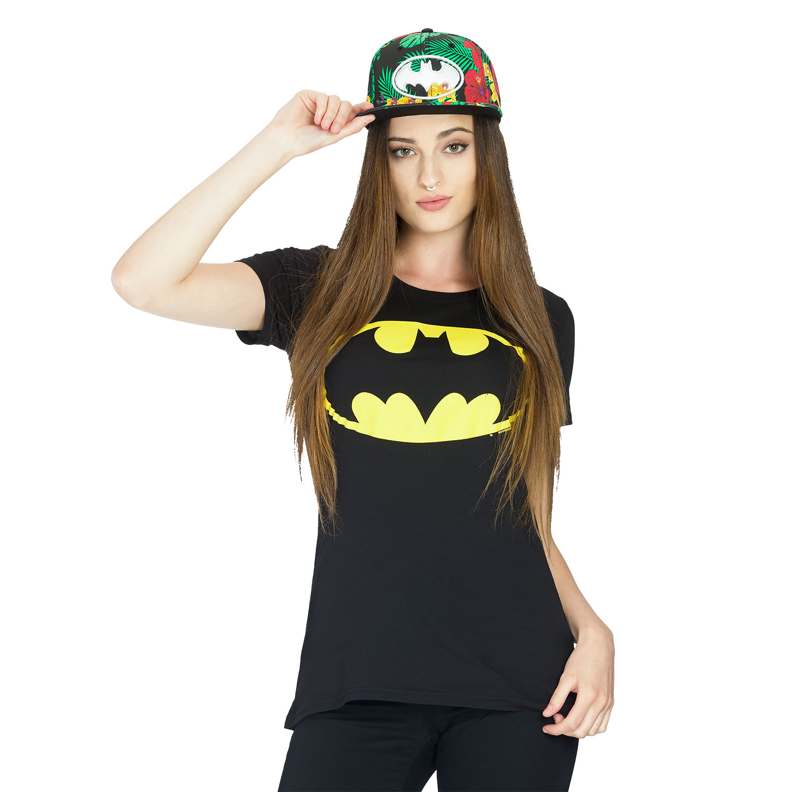 Batman - Logo Girlie Shirt Black