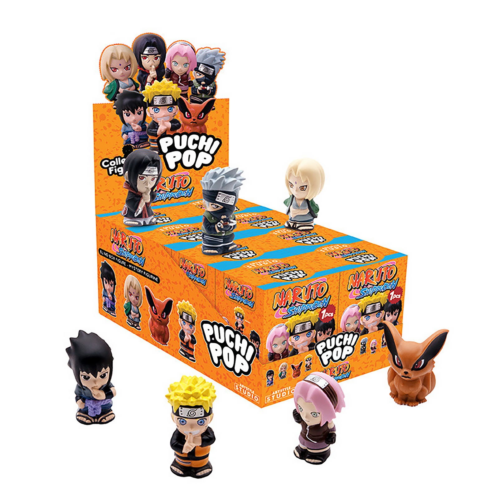 Naruto Shippuden - Puchipop Wave 1 Présentoir de figurines mystère E1090564