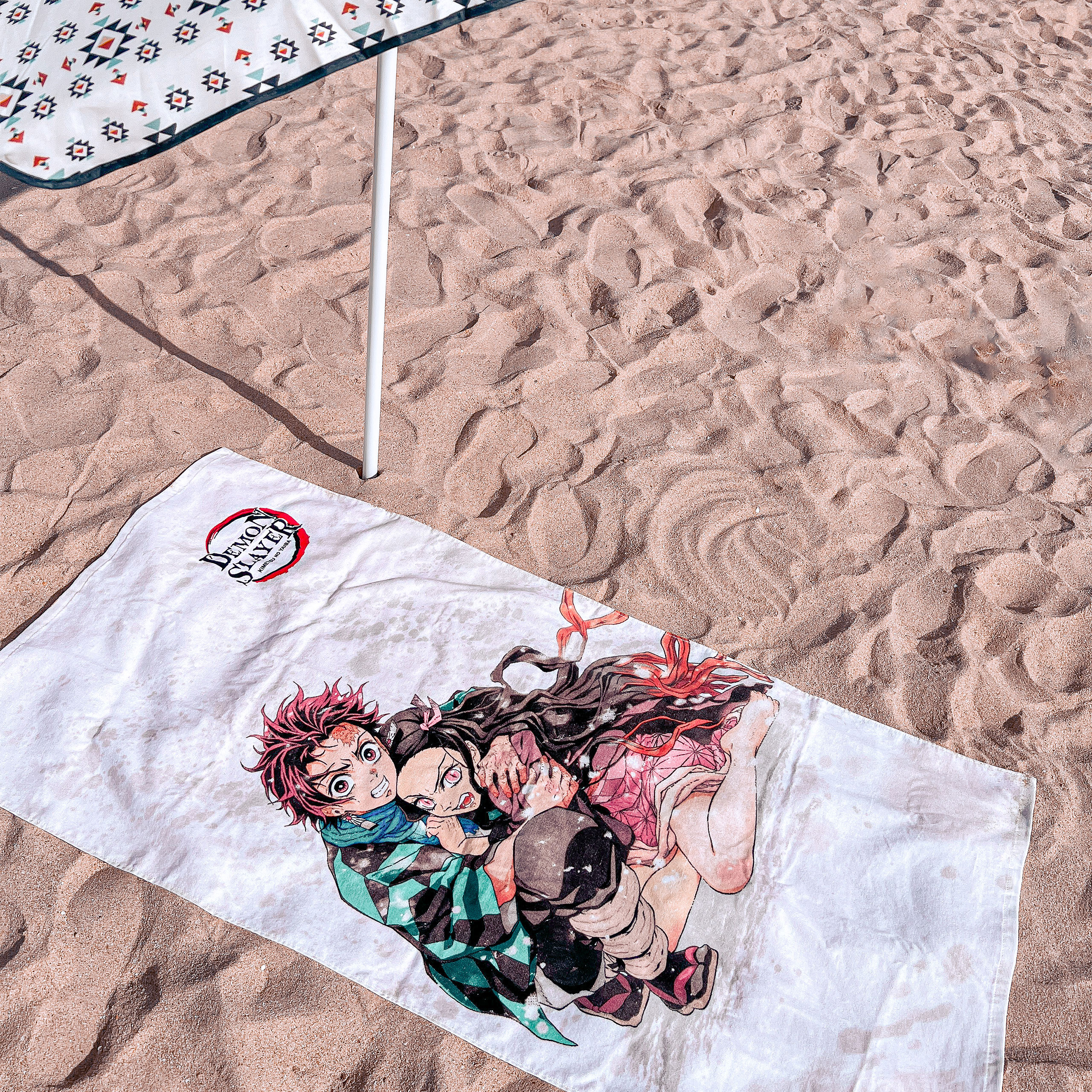 Demon Slayer - Nezuko and Tanjiro Kamado Beach Towel