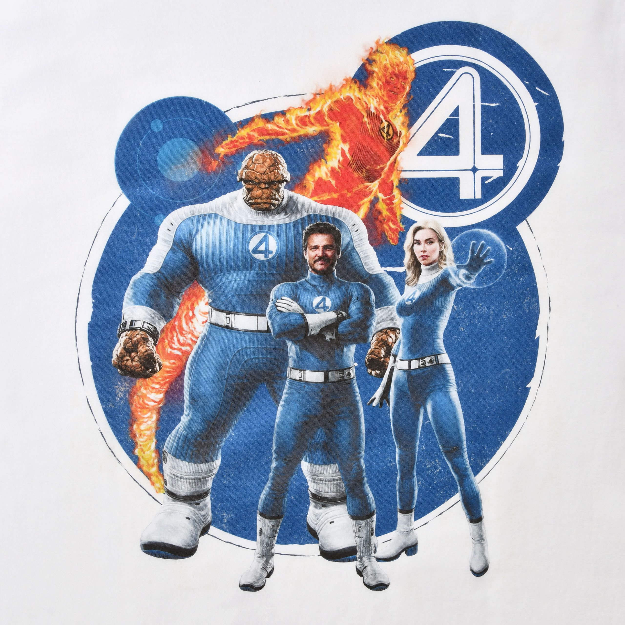 Fantastic Four - Groep T-Shirt wit