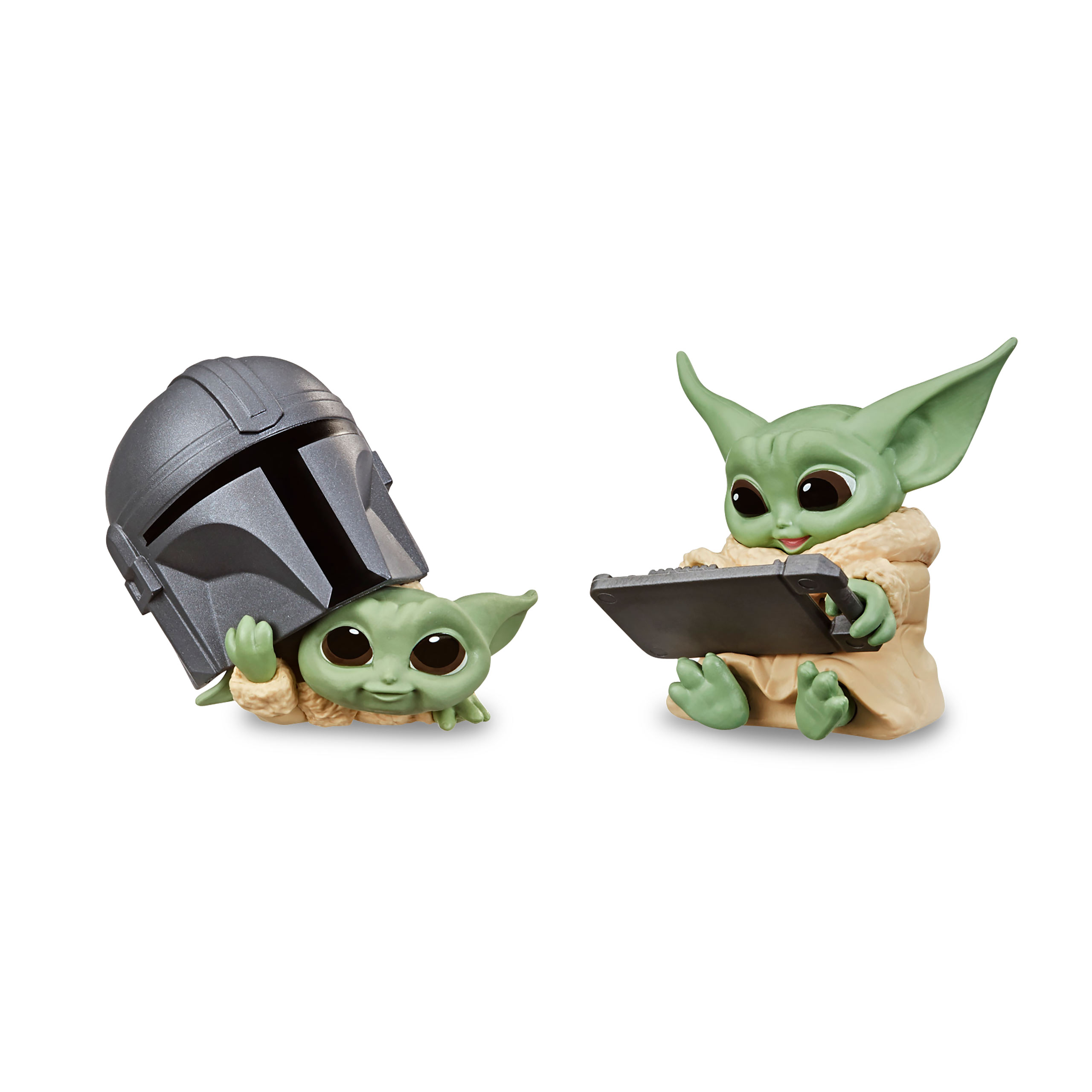 Grogu avec casque et tablette Mini ensemble de figurines - Star Wars The Mandalorian