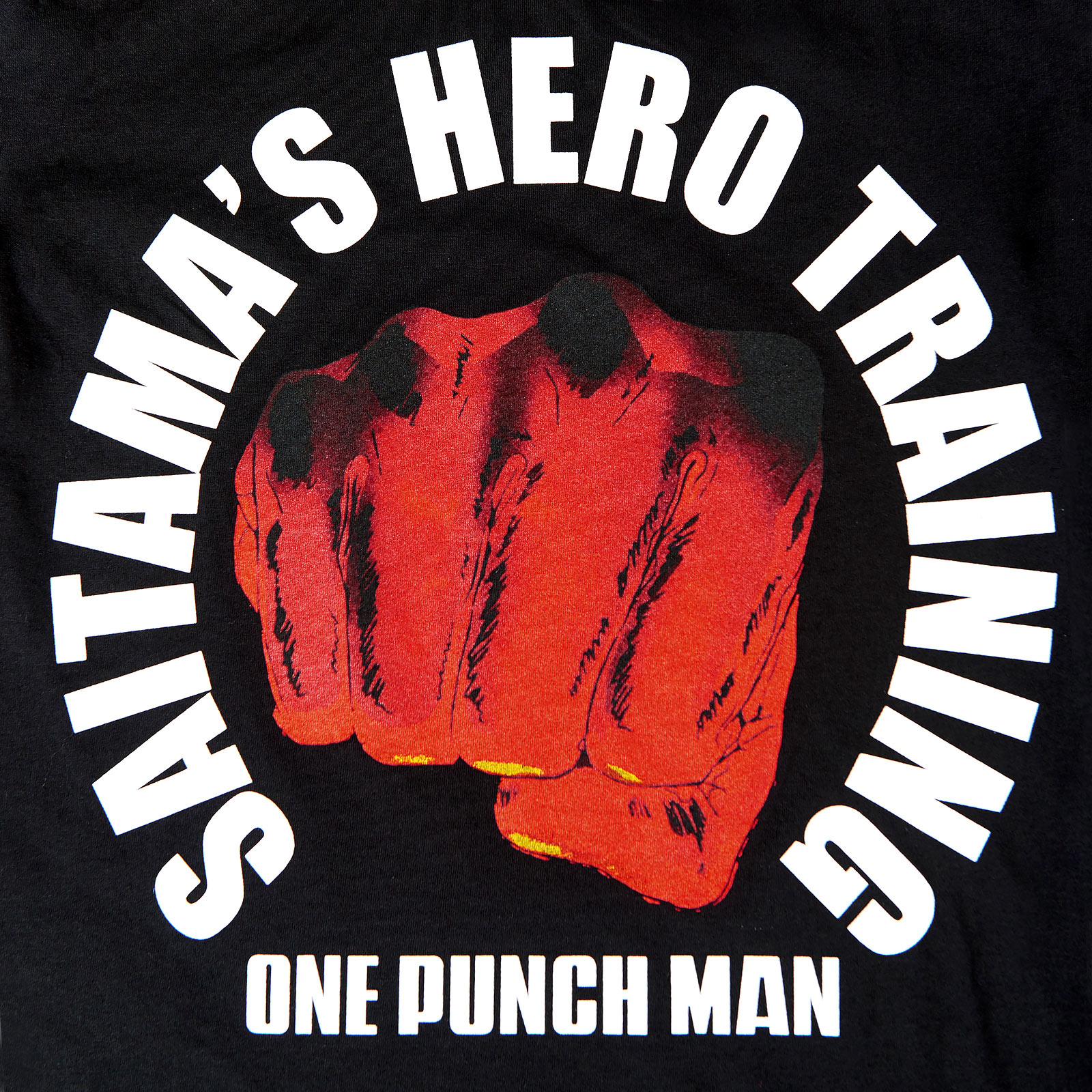 One Punch Man - T-shirt d'entraînement de héros noir