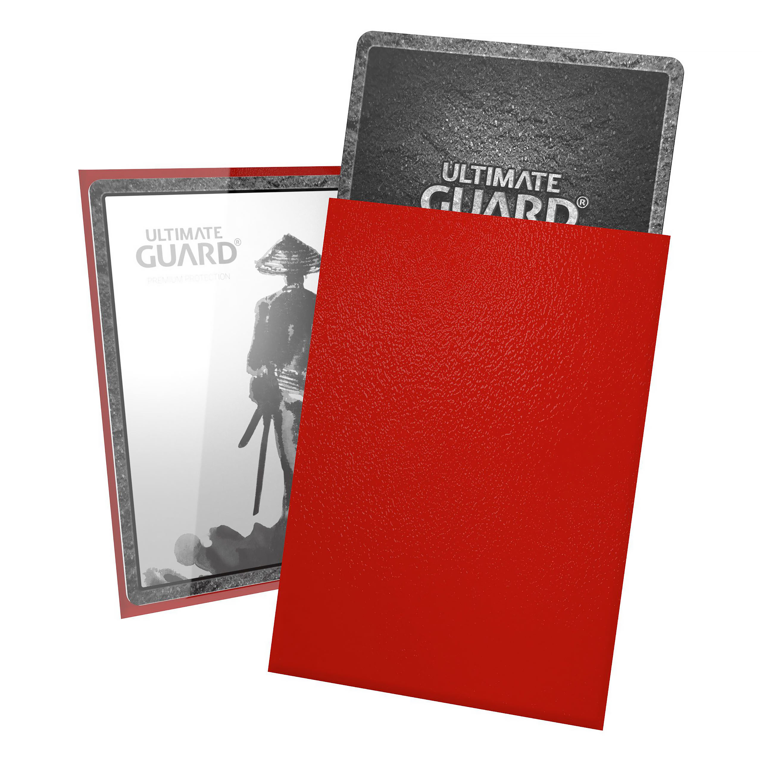 Protège-cartes Katana Ultimate Guard – Rouge (taille japonaise, lot de 60) pour TCG