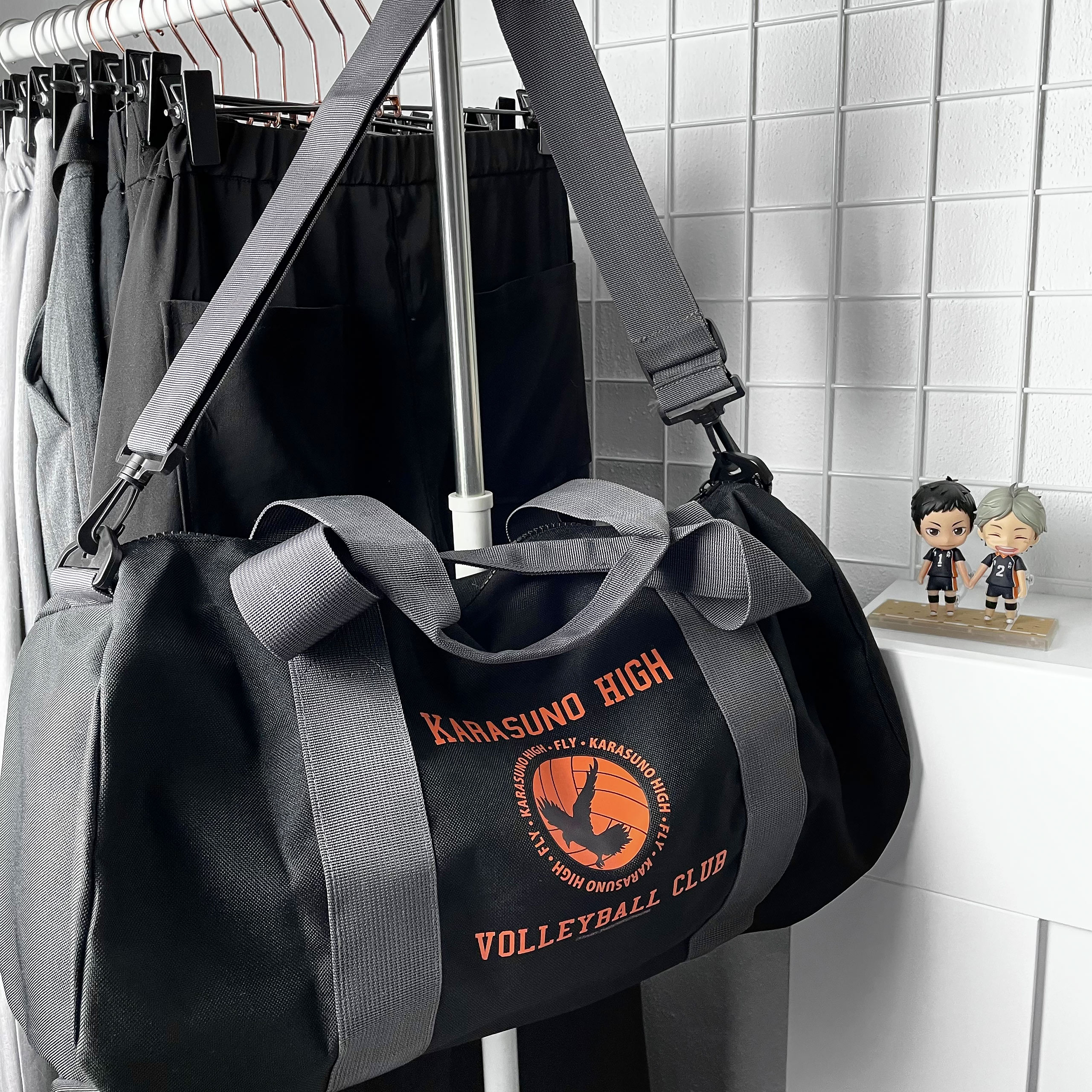 Haikyu!! - Bolso deportivo del Club de Voleibol de la Escuela Secundaria Karasuno