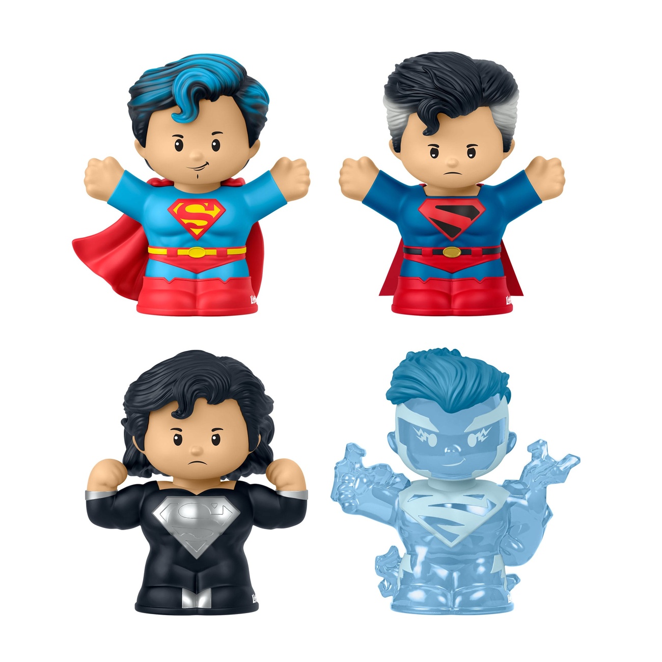 DC Comics Little People Collector minifiguras pack de 4 Superman: Through the Ages 7 cm