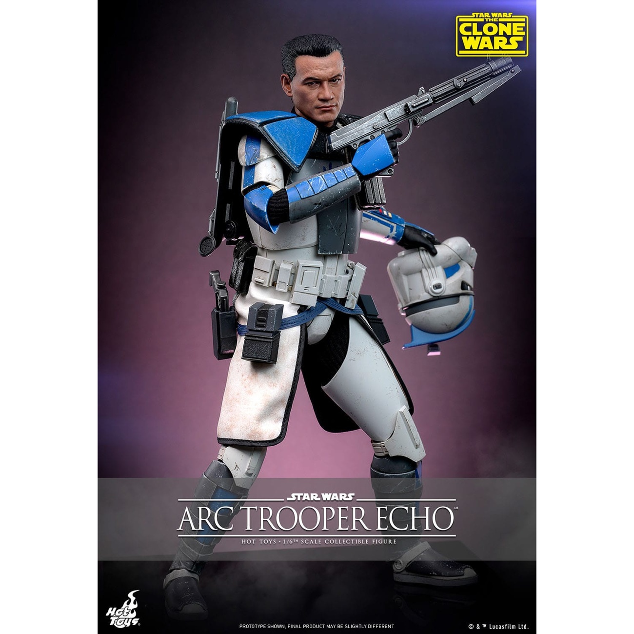 Star Wars: The Clone Wars - Figura de acción ARC Trooper Echo escala 1:6