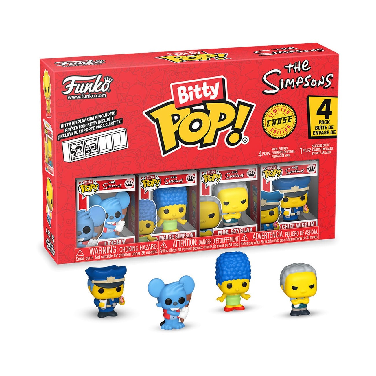 Los Simpson Bitty POP! Figuras de vinilo Pack de 4 Series 2 2 cm