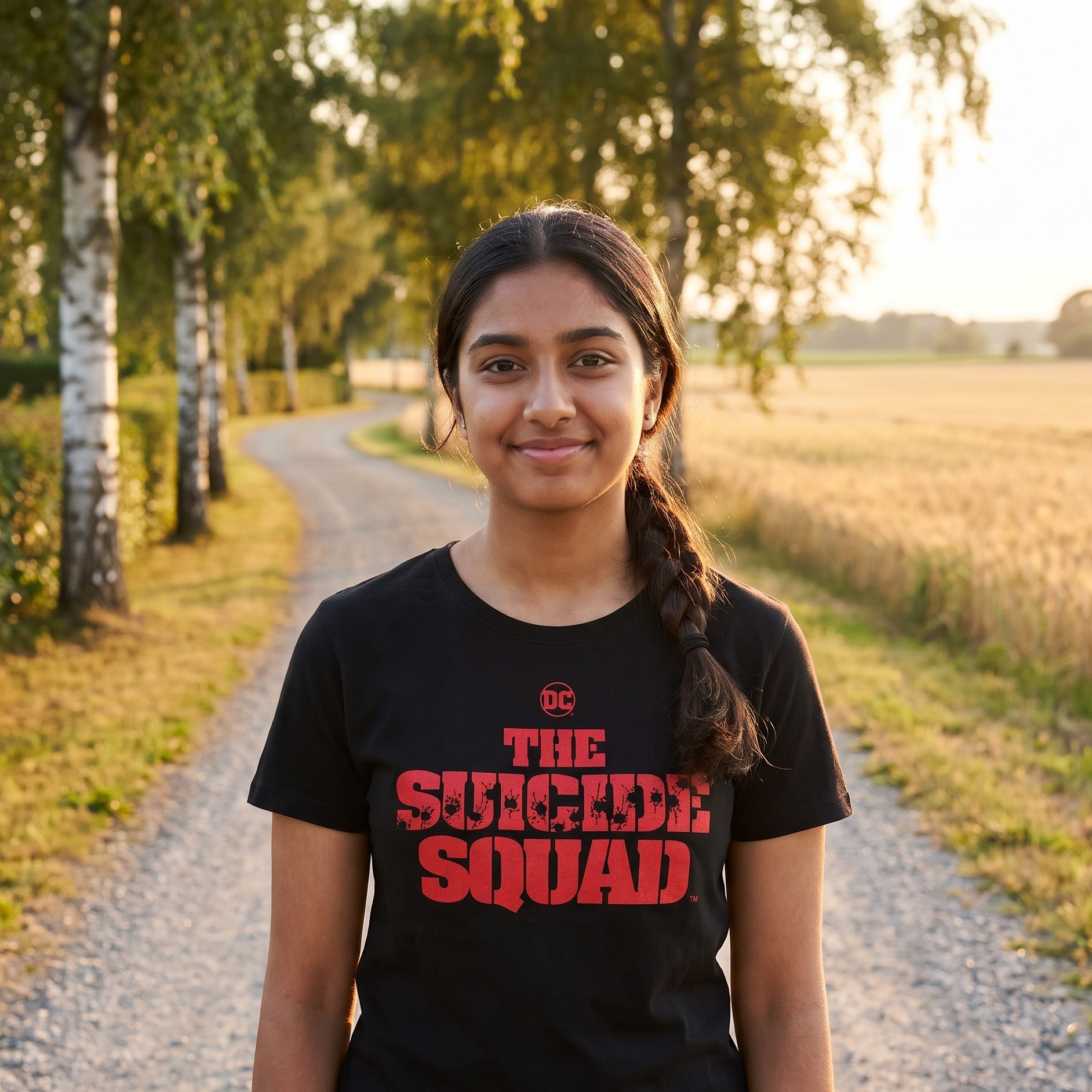 The Suicide Squad - T-shirt nera con logo Shot