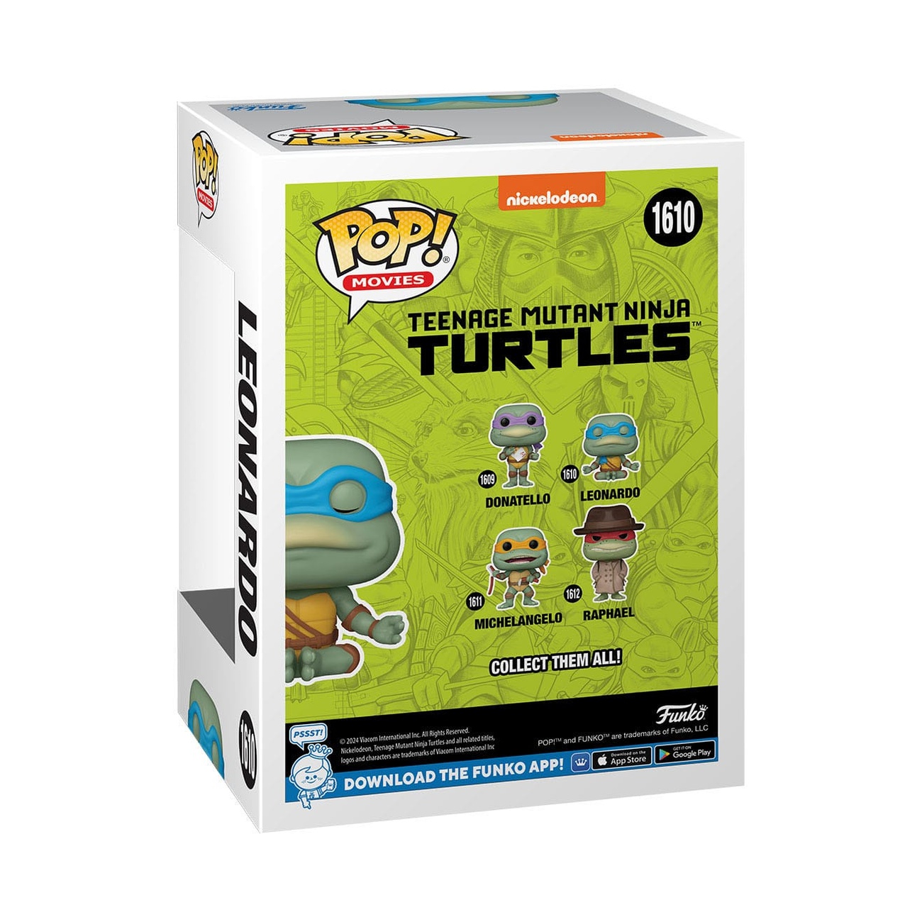 Teenage Mutant Ninja Turtles POP! Movies Vinyl Figure Leonardo (Meditating) 9 cm