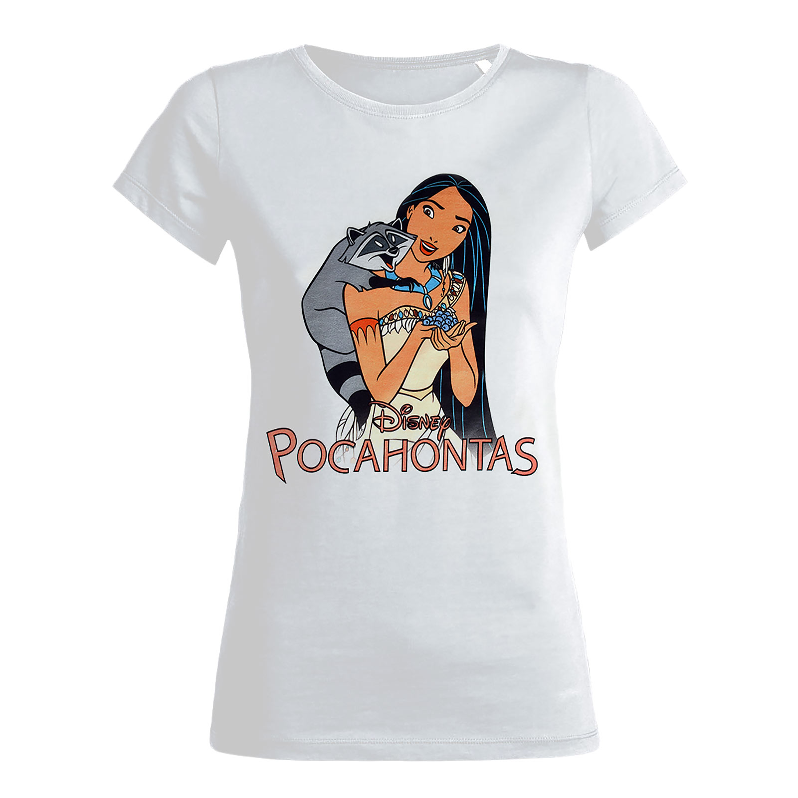 Pocahontas & Meeko T-Shirt Damen weiß