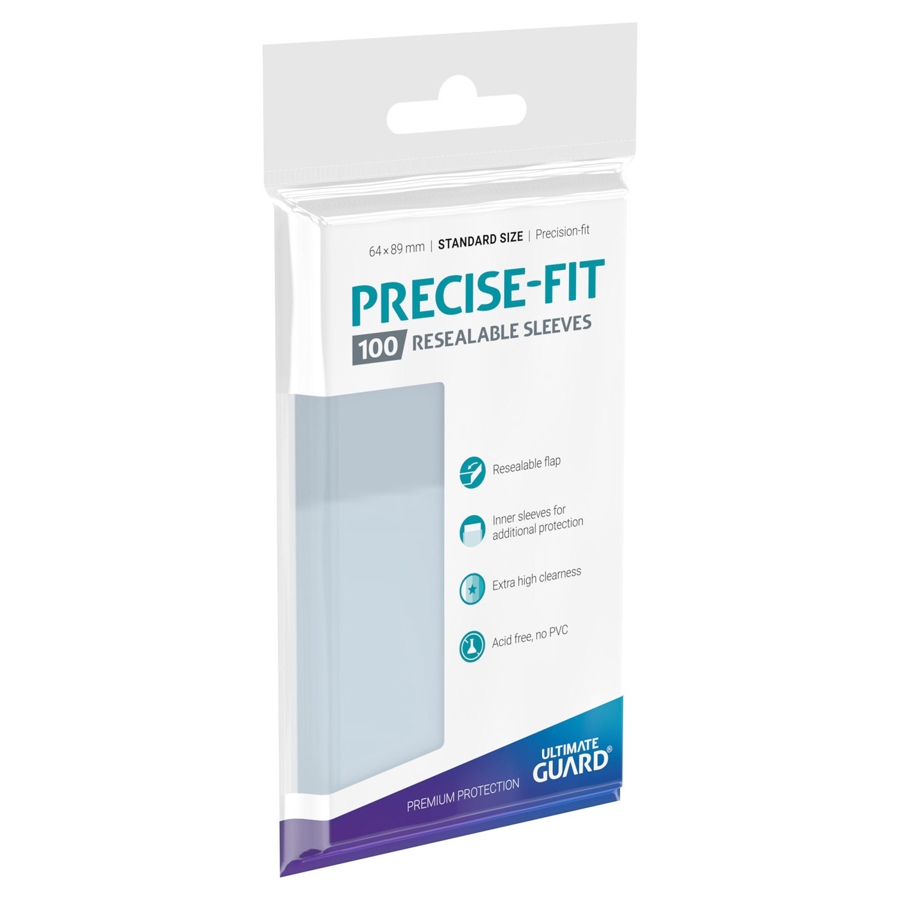 Ultimate Guard Precise-Fit Sleeves Standard Size (100) - Resealable