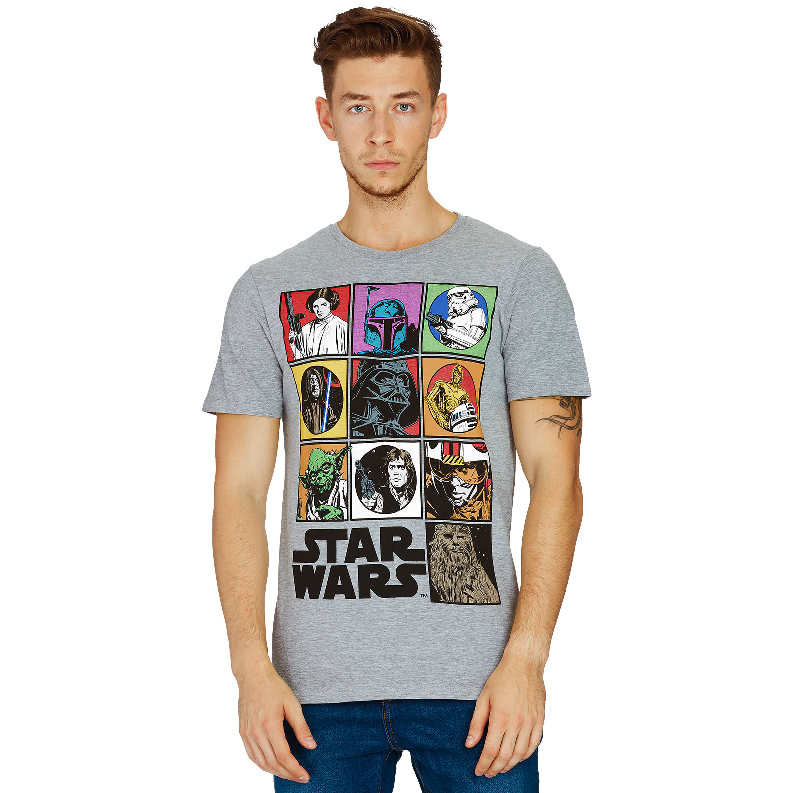 Star Wars - Characters T-shirt grijs