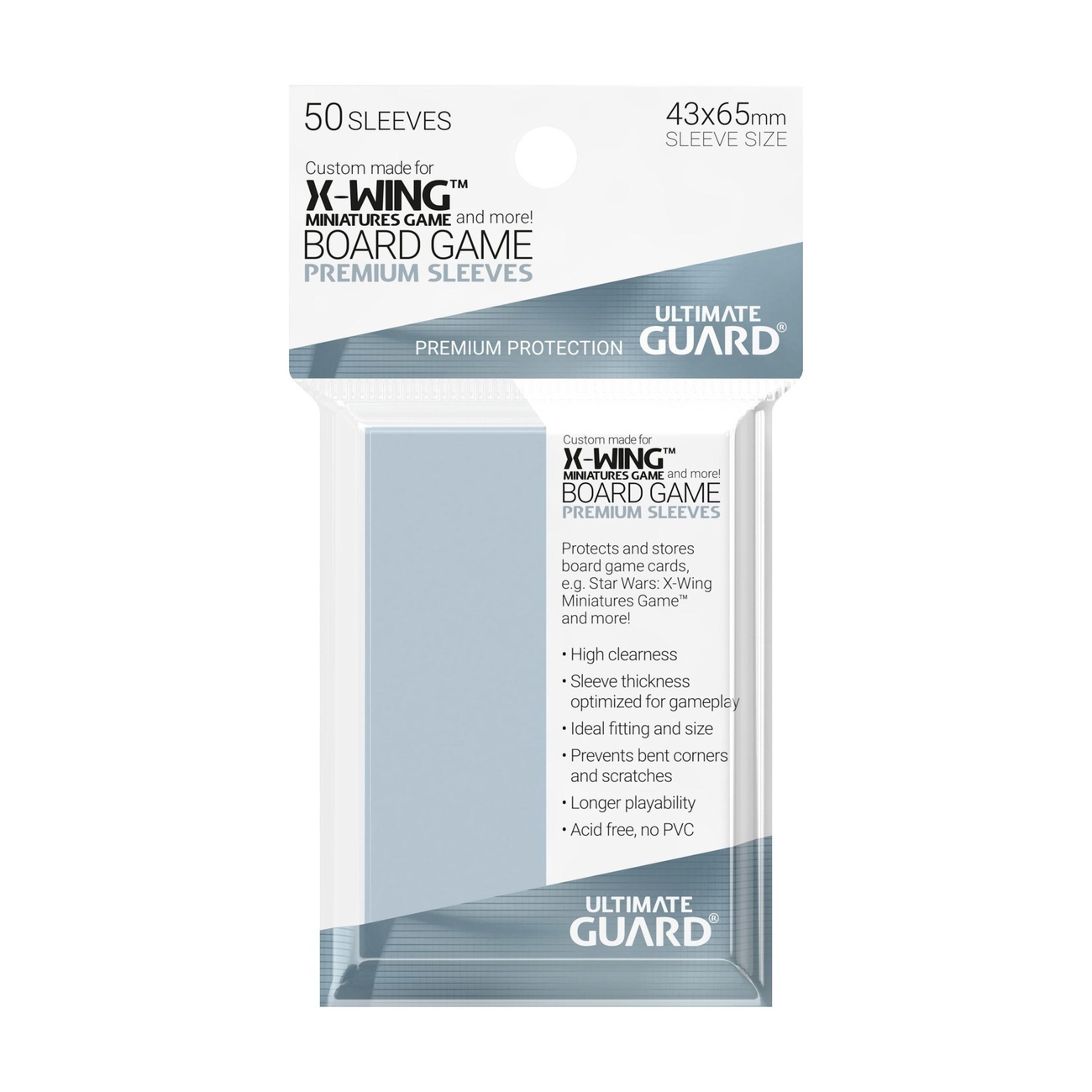 Ultimate Guard Board Game Sleeves (50) – X-Wing Miniatures Game