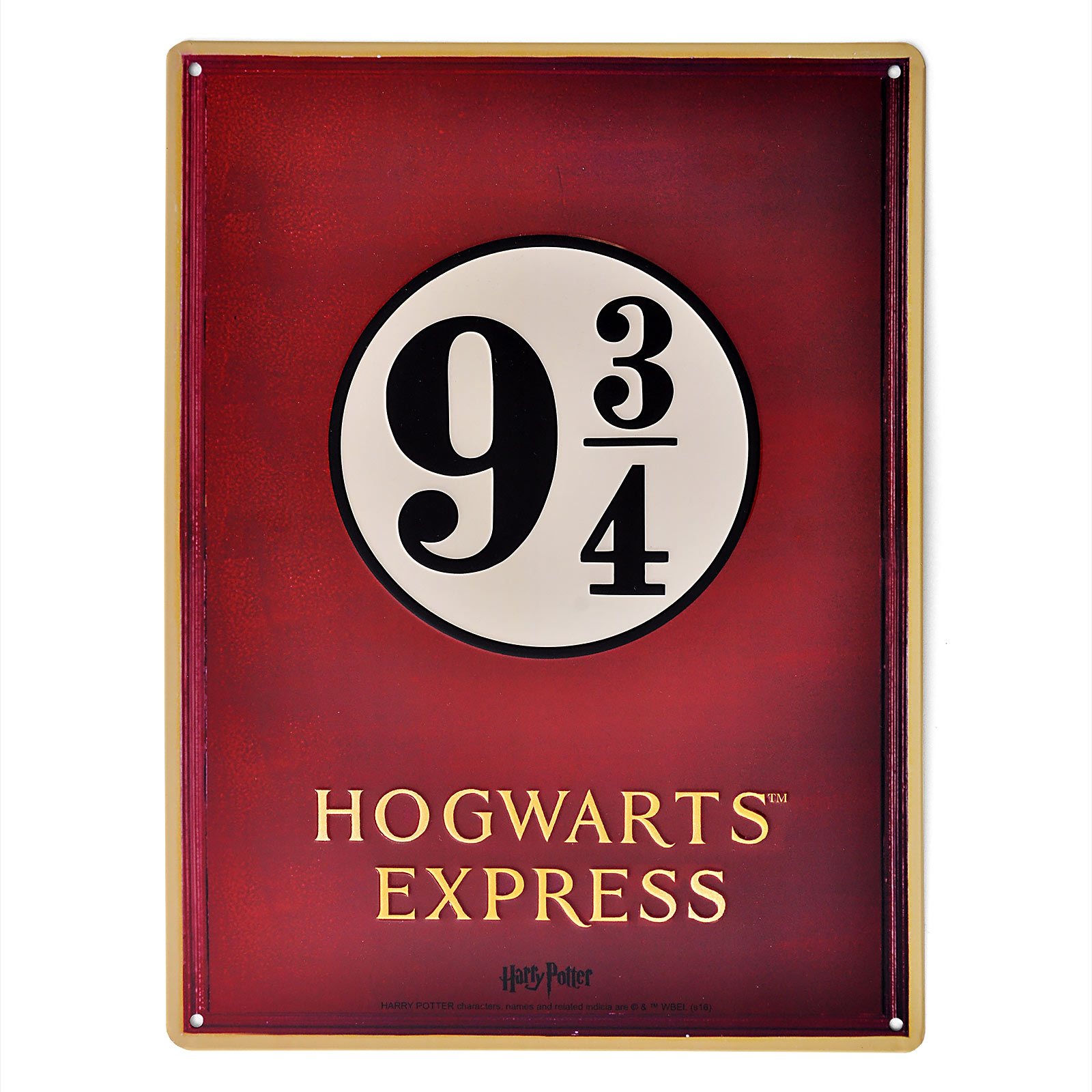 Harry Potter - Gleis 9 3/ 4 Hogwarts Express Schild
