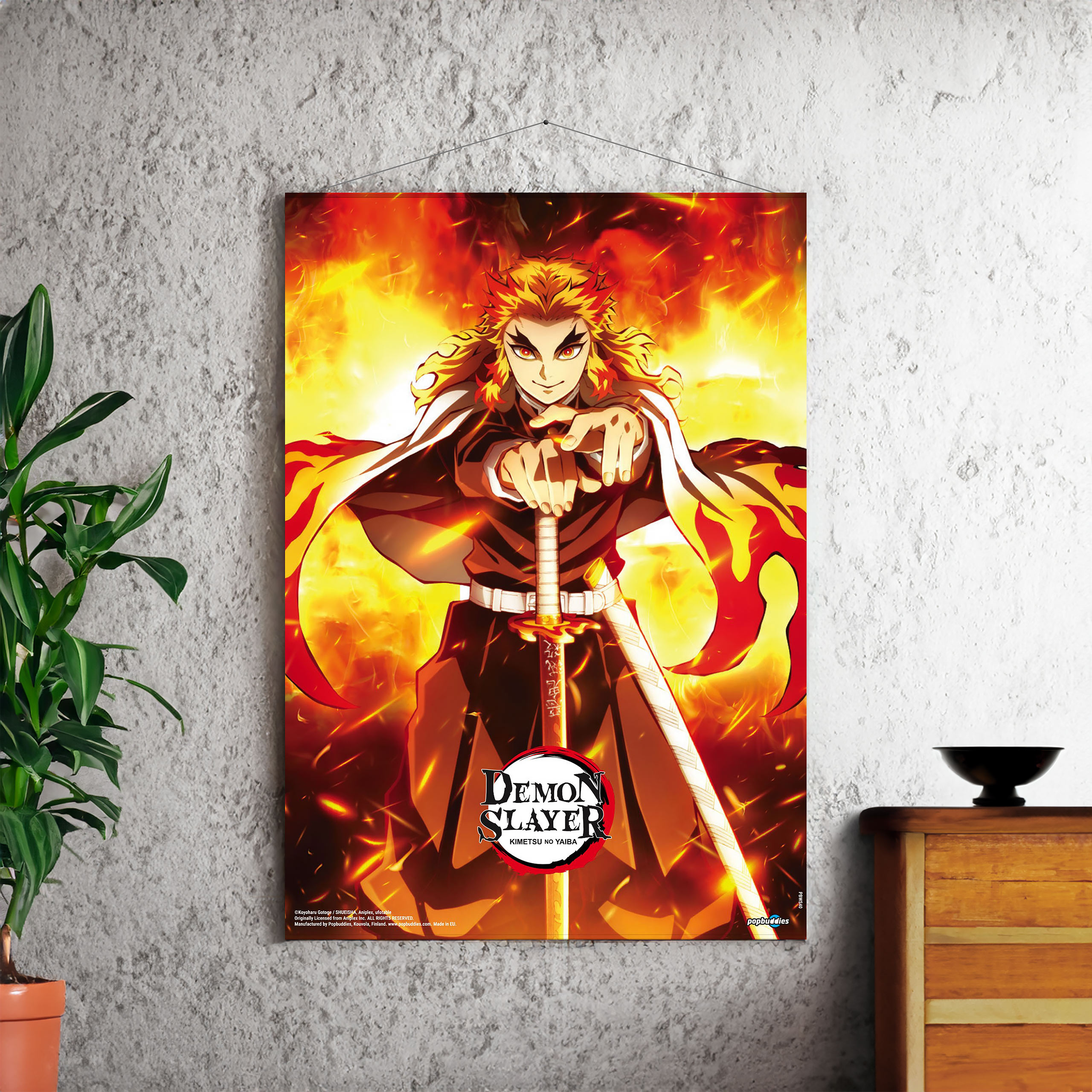 Demon Slayer - Pergamino de pared Rengoku