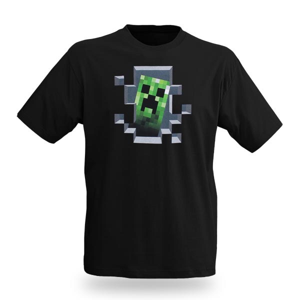 T-shirt Minecraft - Creeper à l'intérieur