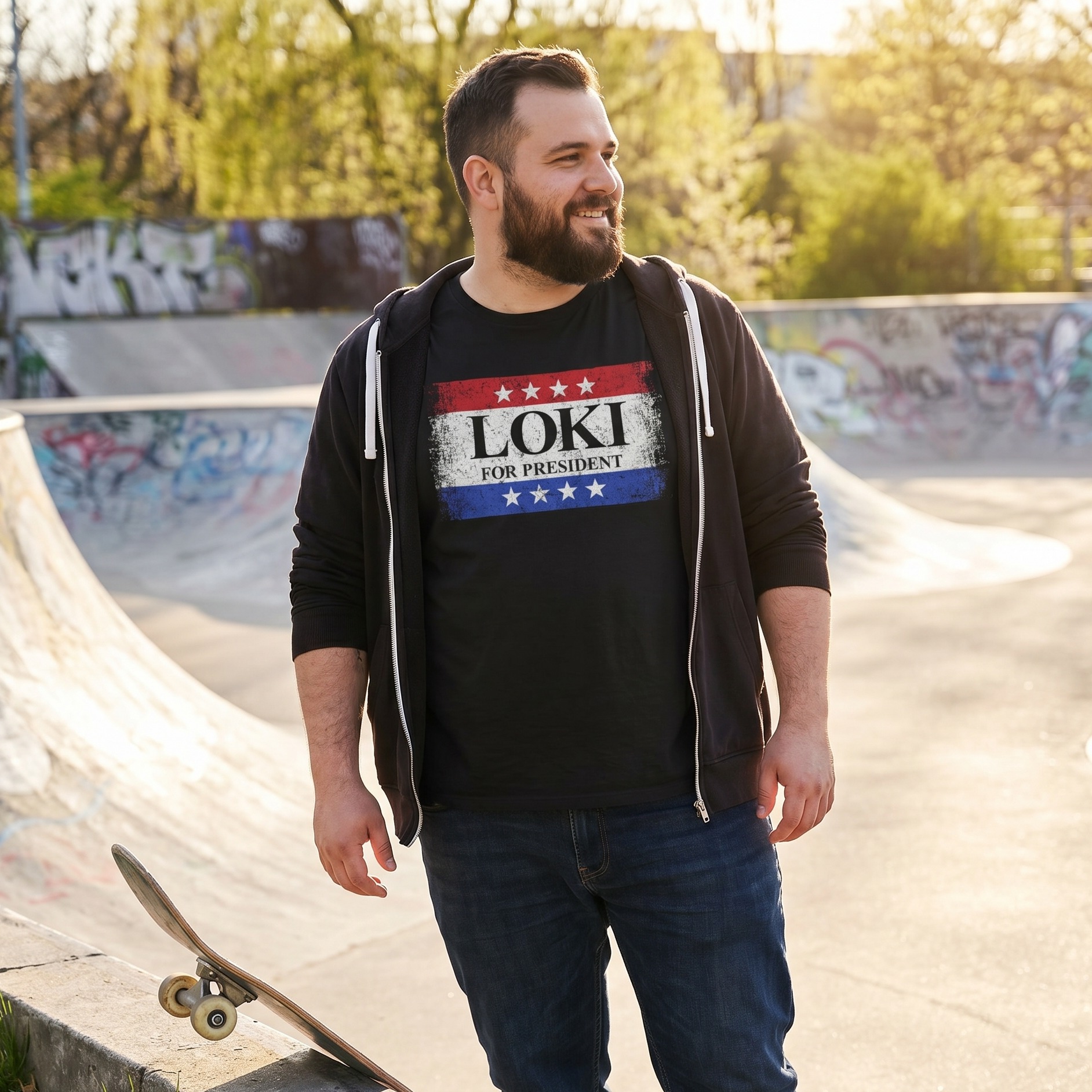 For President T-Shirt schwarz für Loki Fans