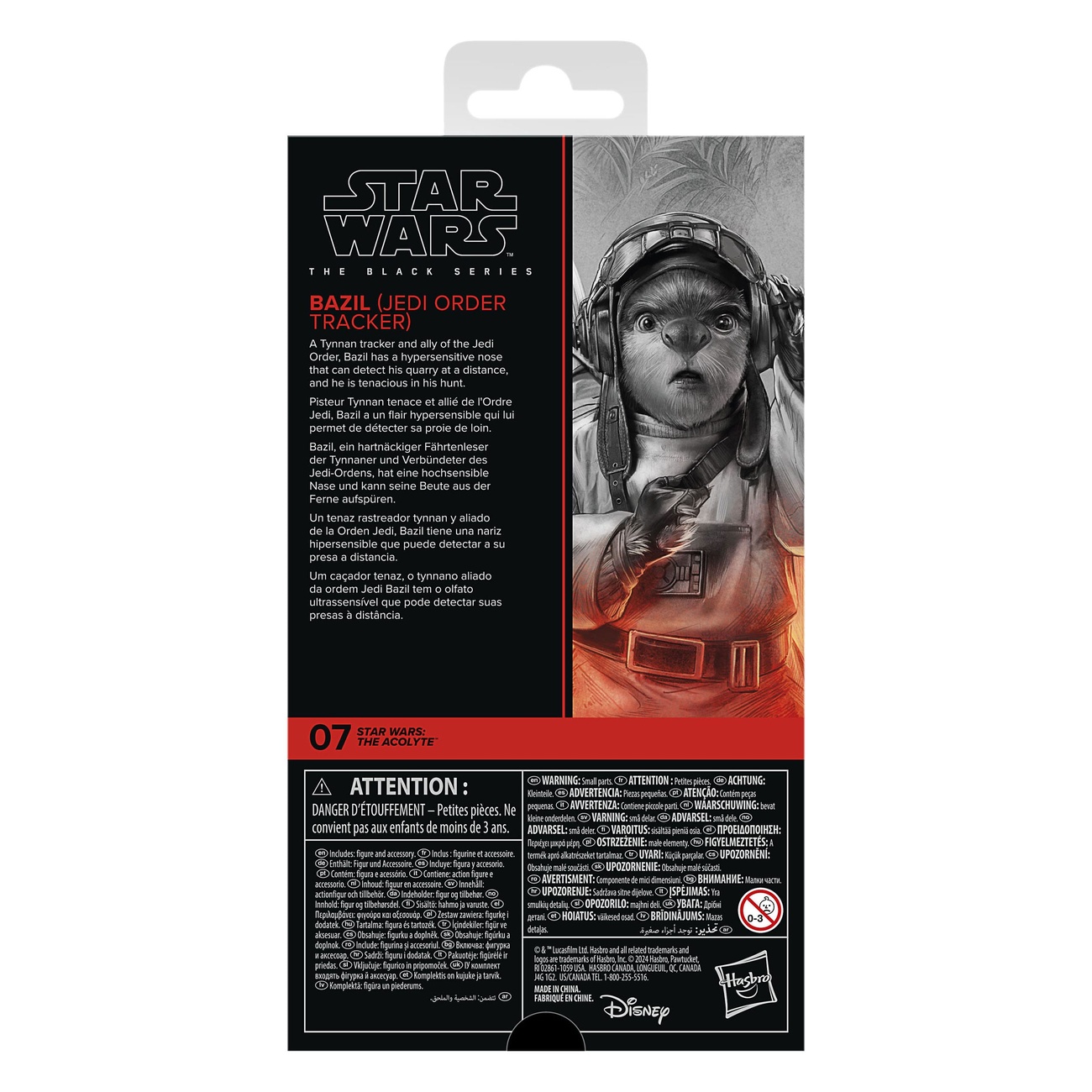 Star Wars: The Acolyte Black Series Actionfigur Bazil (Jedi Order Tracker) 10 cm