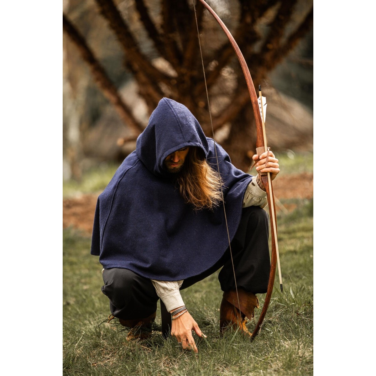 Gugel medievale in lana Paul