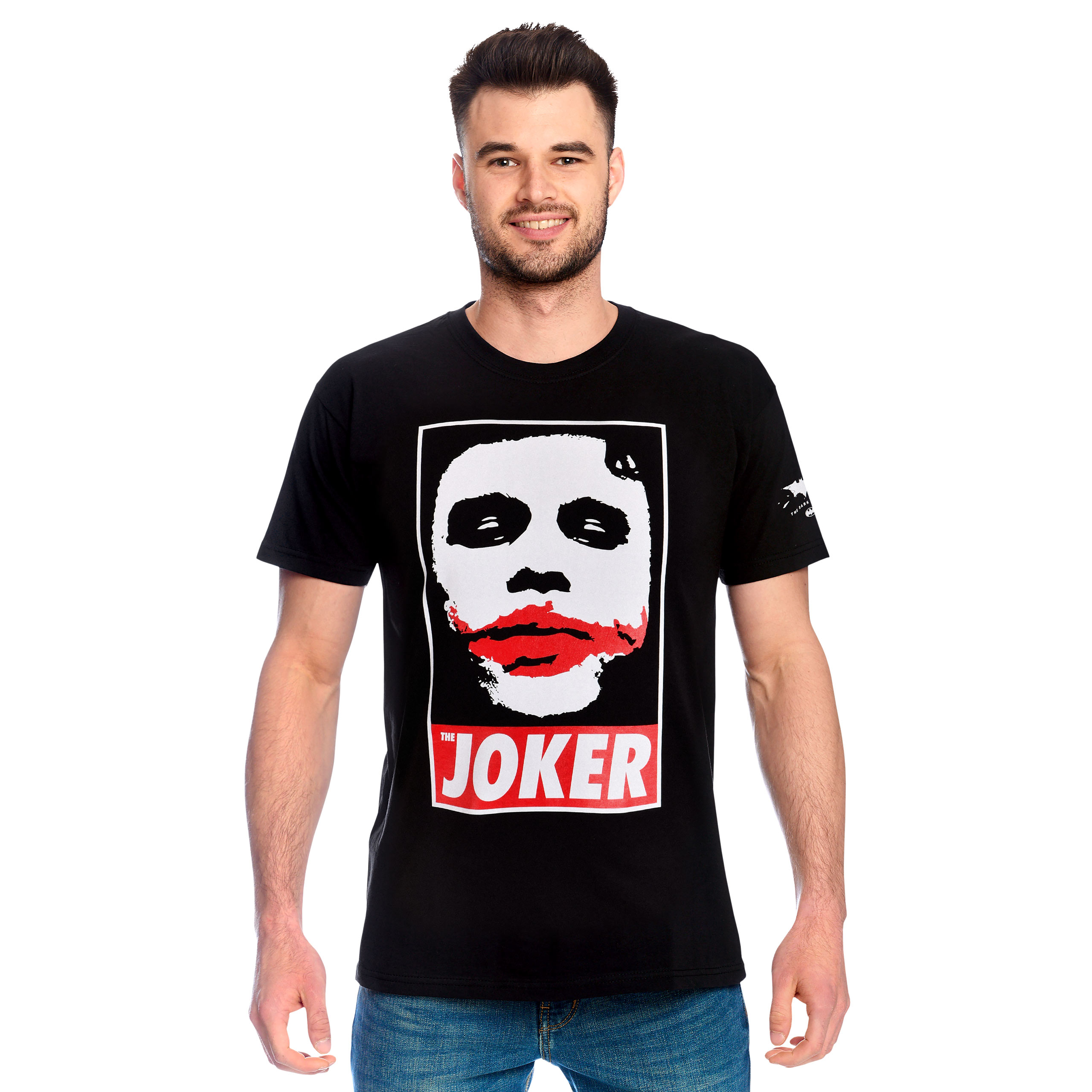 The Dark Knight - Joker Poster T-Shirt schwarz