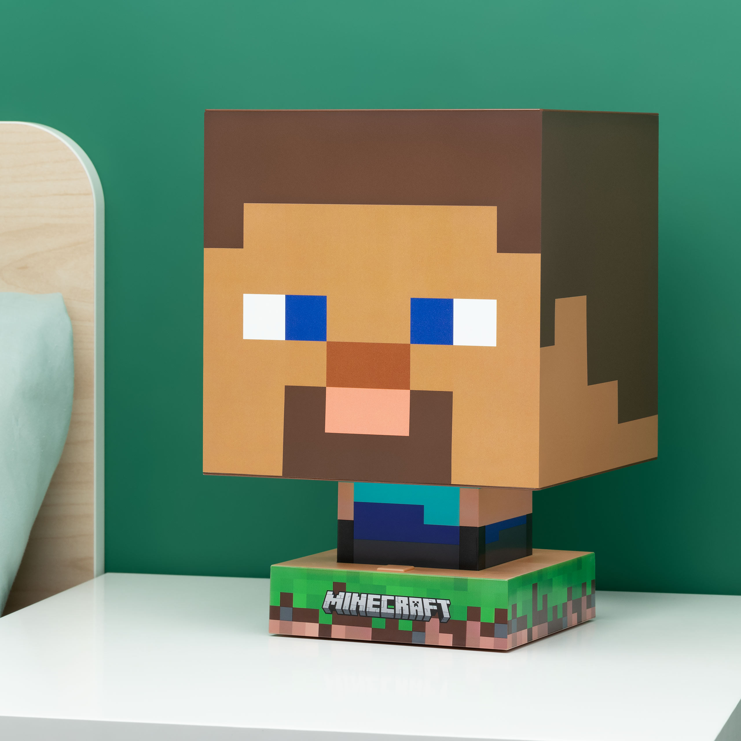 Minecraft - Steve Icons 3D Tischlampe