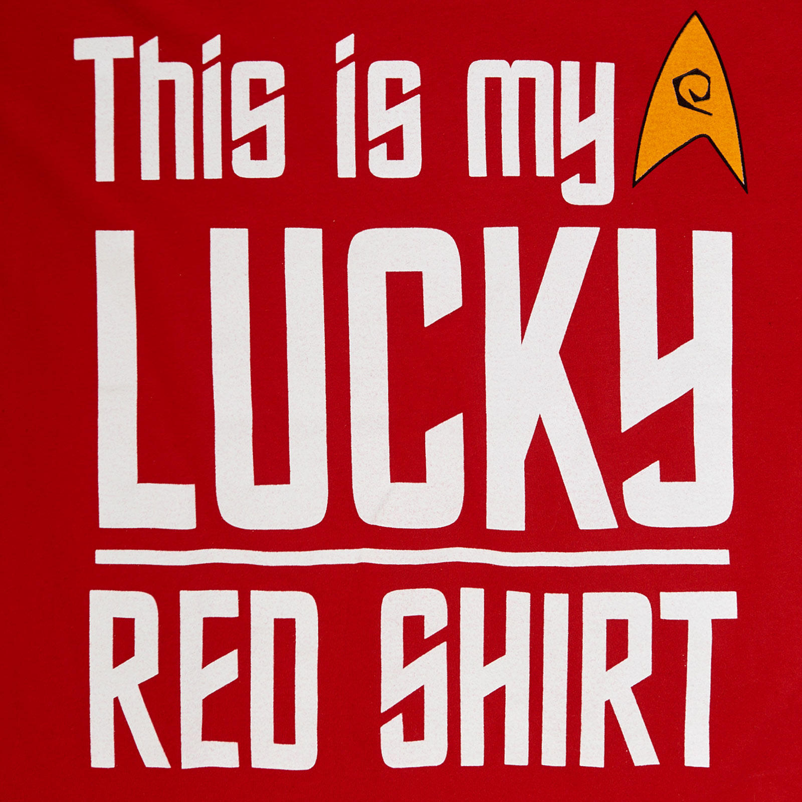 Star Trek - Mon T-shirt rouge porte-bonheur rouge